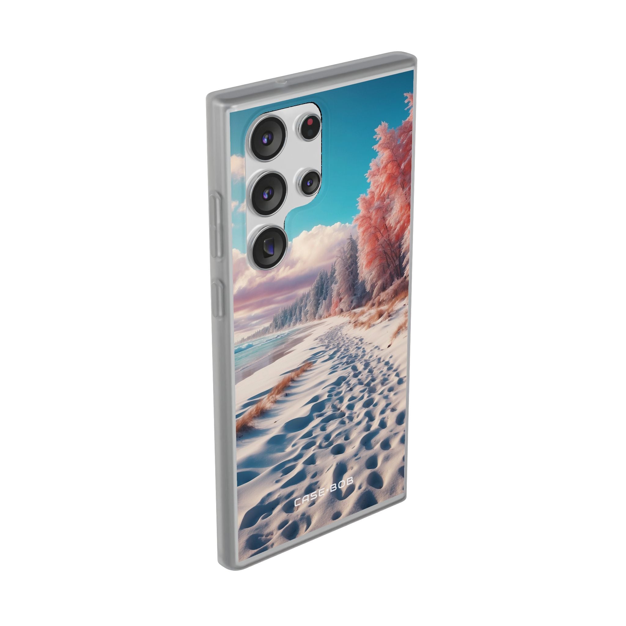 Snowy Footprints Samsung S23 Ultra Case - Soft