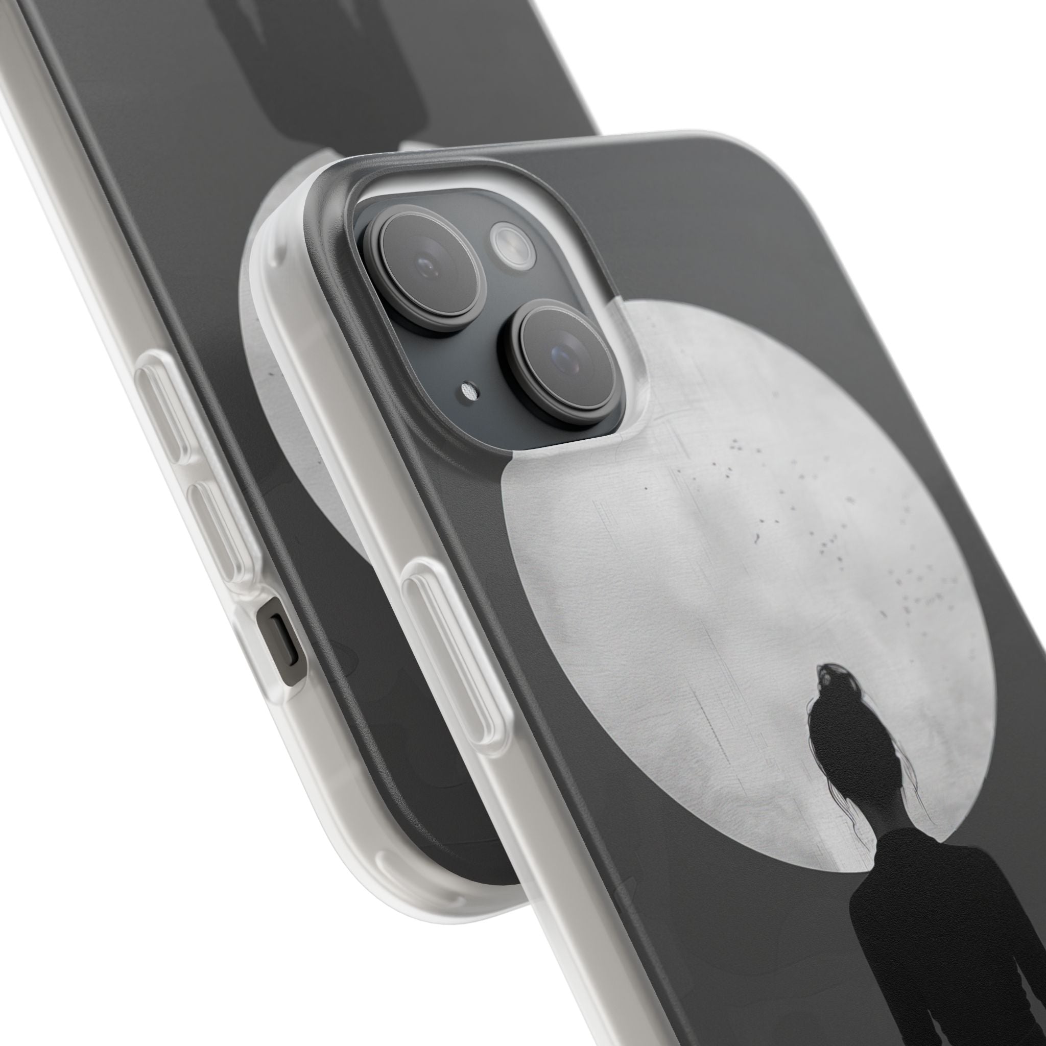 Silhouette Moonlight iPhone 15 Plus Case - Soft