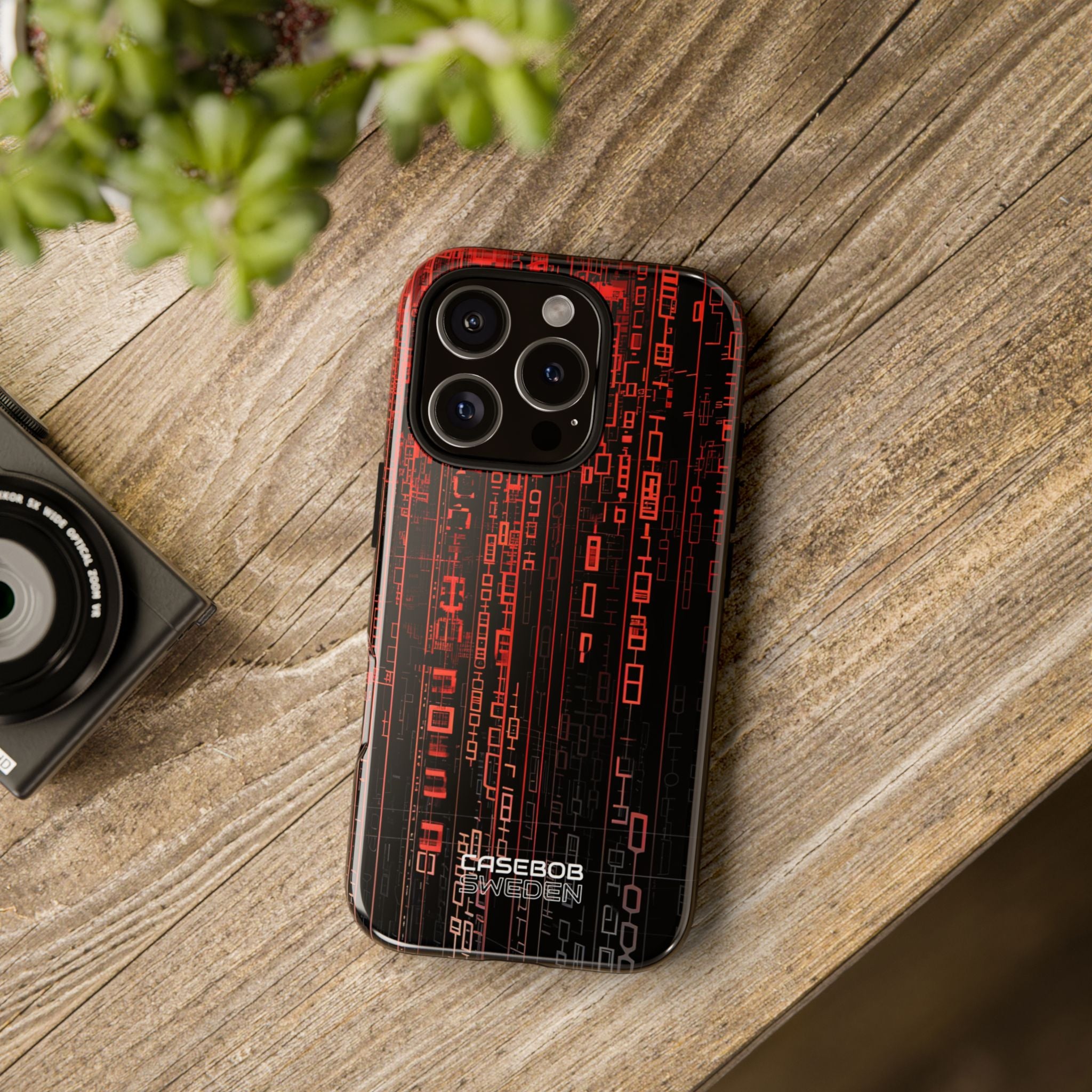 Neon Circuit Dreams iPhone 16 - Tough