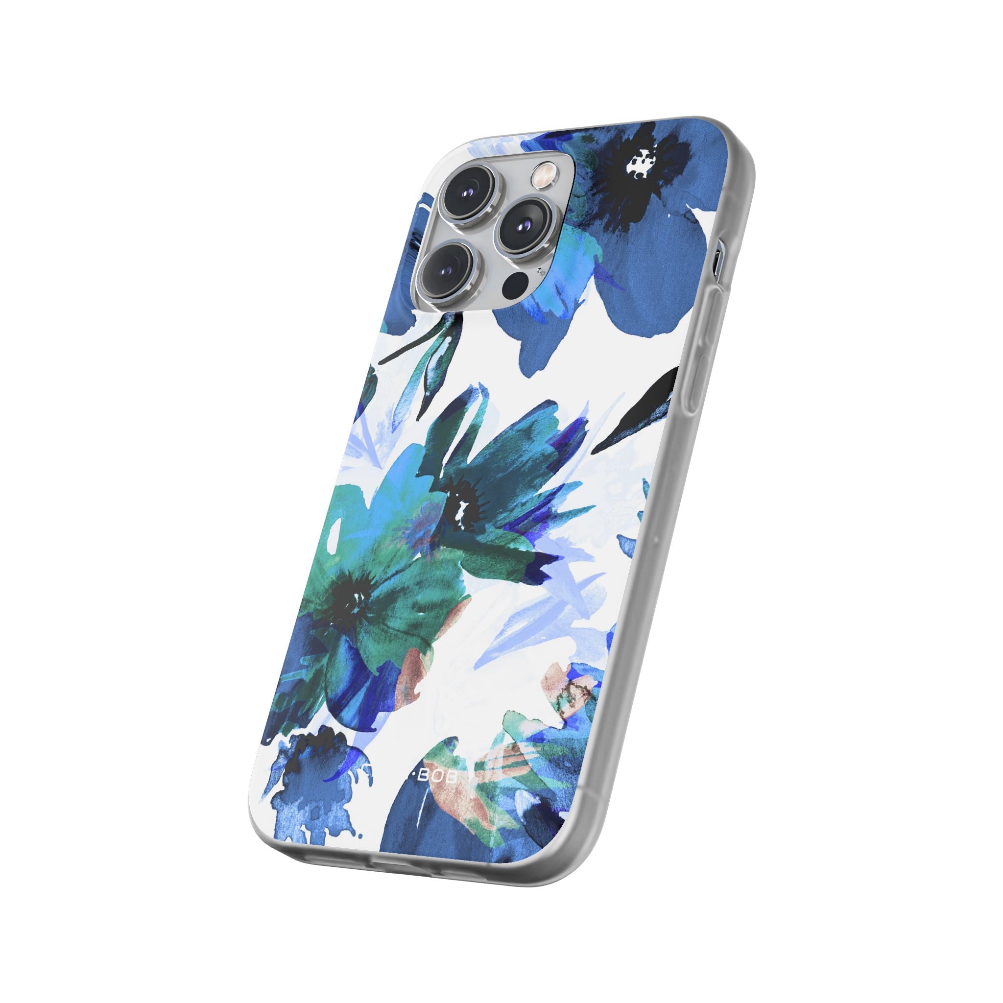 Blue Blossom Radiance iPhone 14 Pro Max Case - Soft