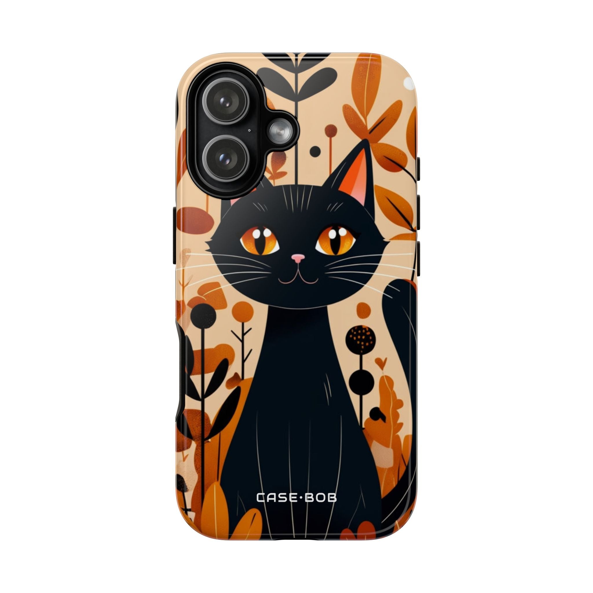 Black Cat Glow iPhone 17 Case - Tough