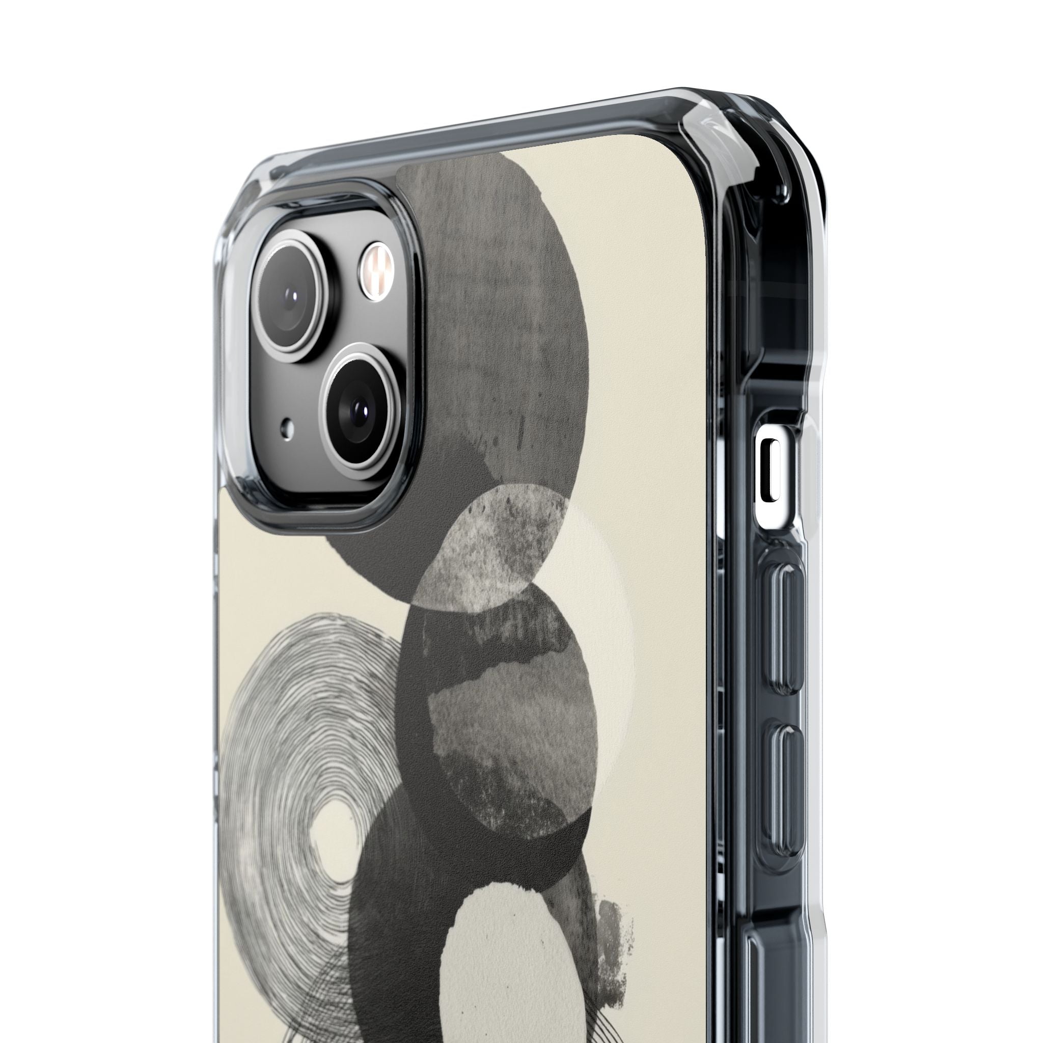 Circles Embrace Lines iPhone Case - Impact