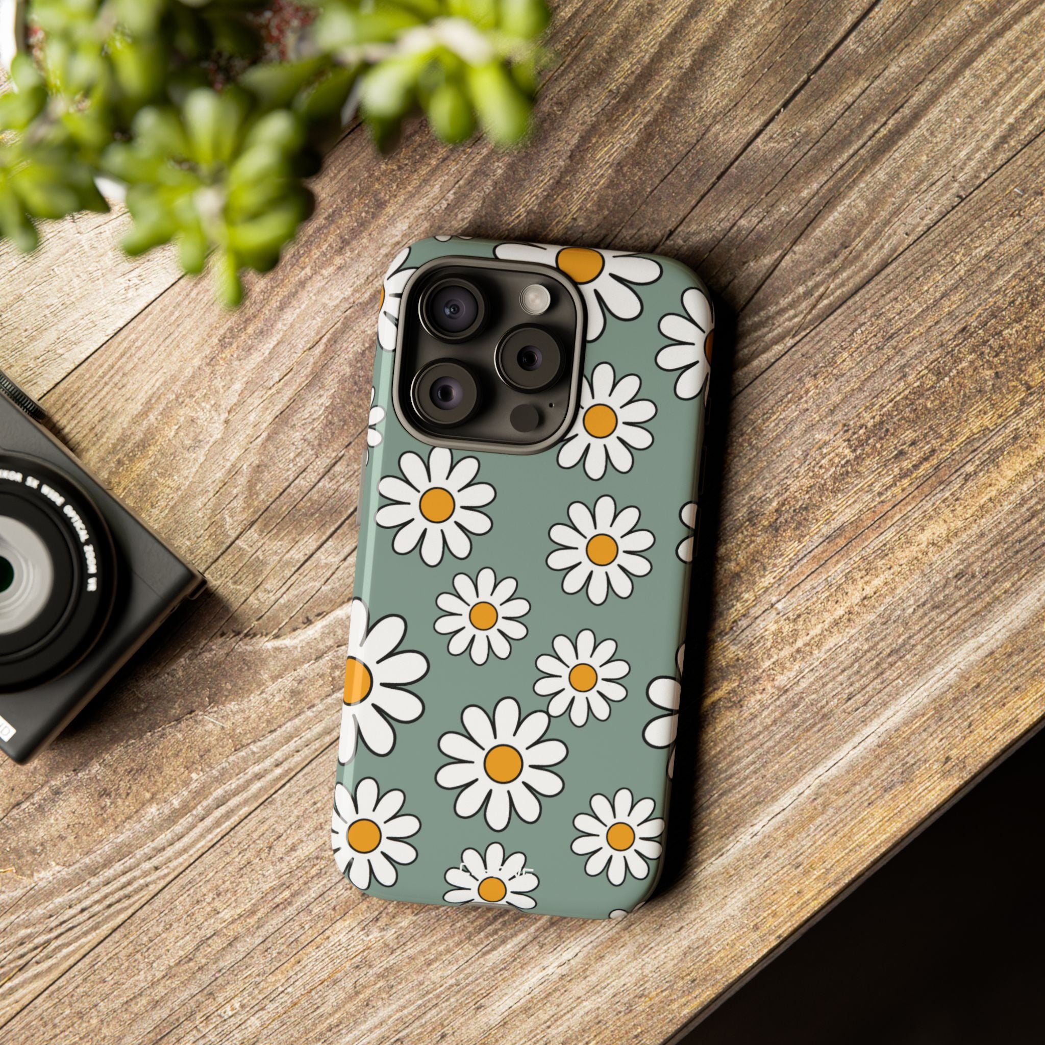 Daisies Dance Playfully - iPhone Case