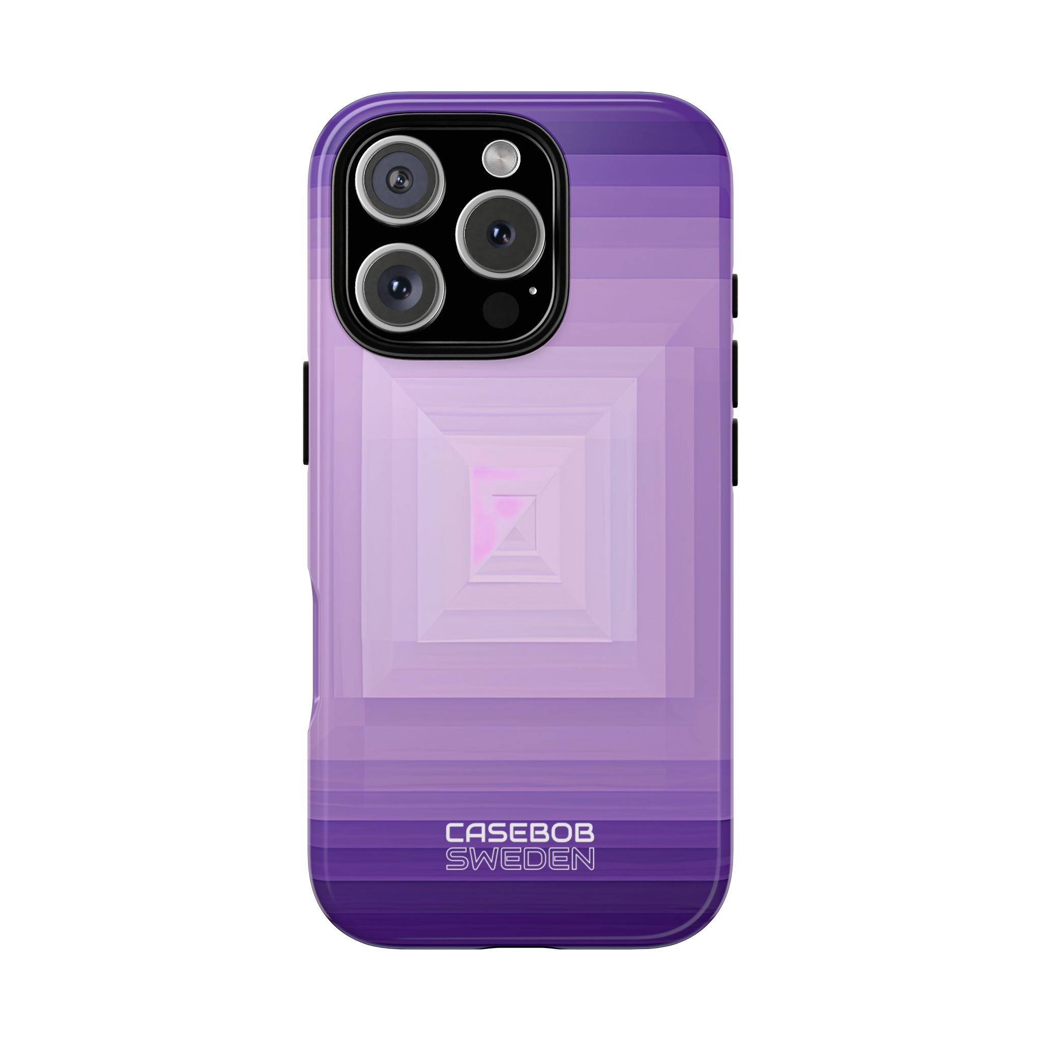 Purple Geometry Vortex iPhone 16 - Tough