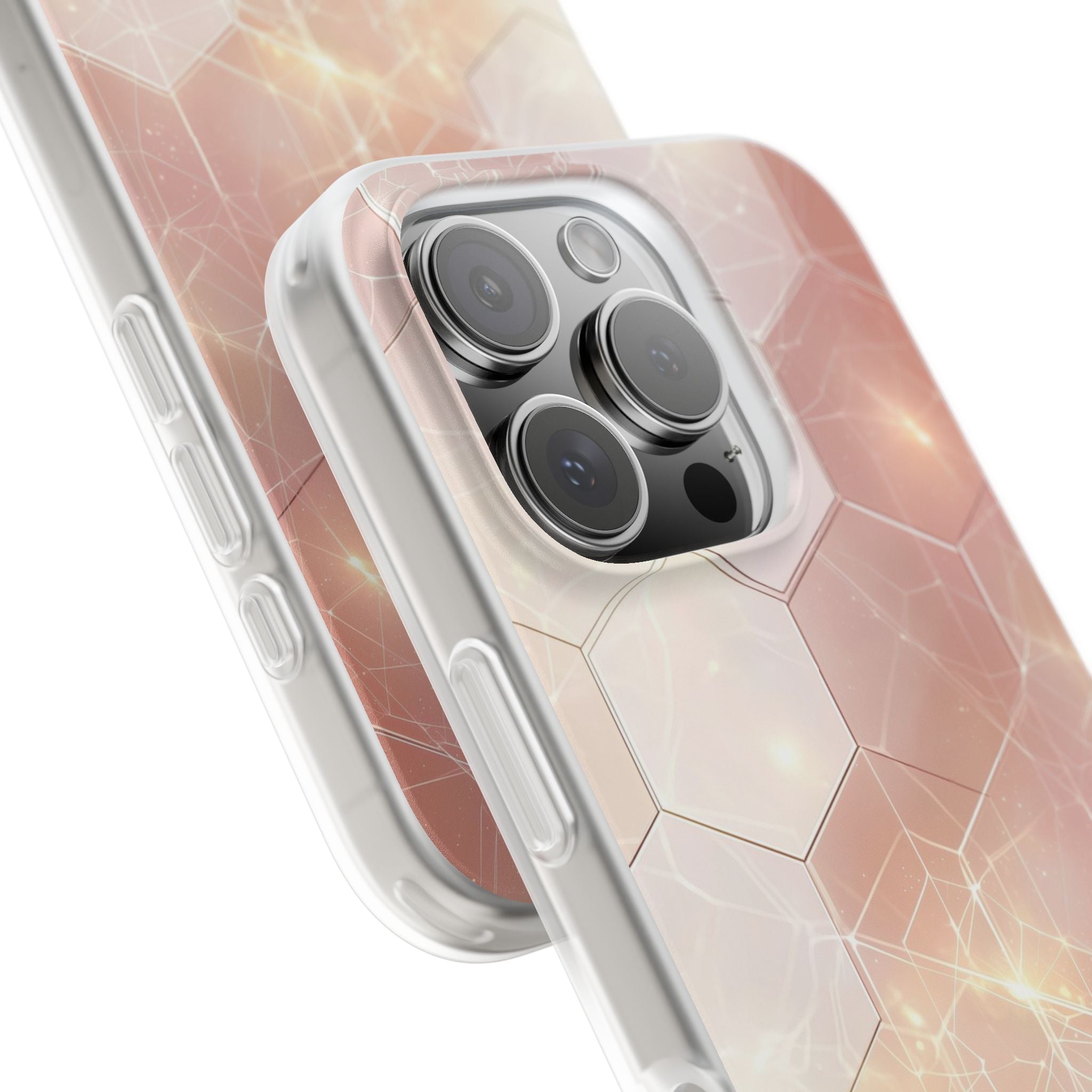 Honeycomb Glow iPhone 16 Pro Case - Soft