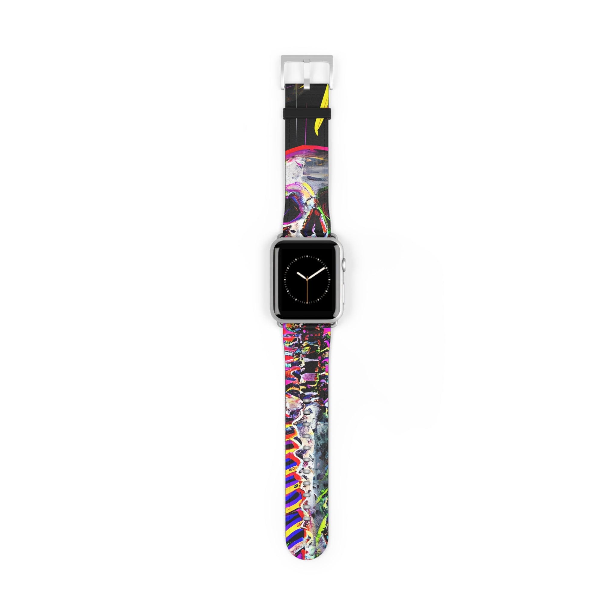 Neon Skeleton Laughter - Watch Band