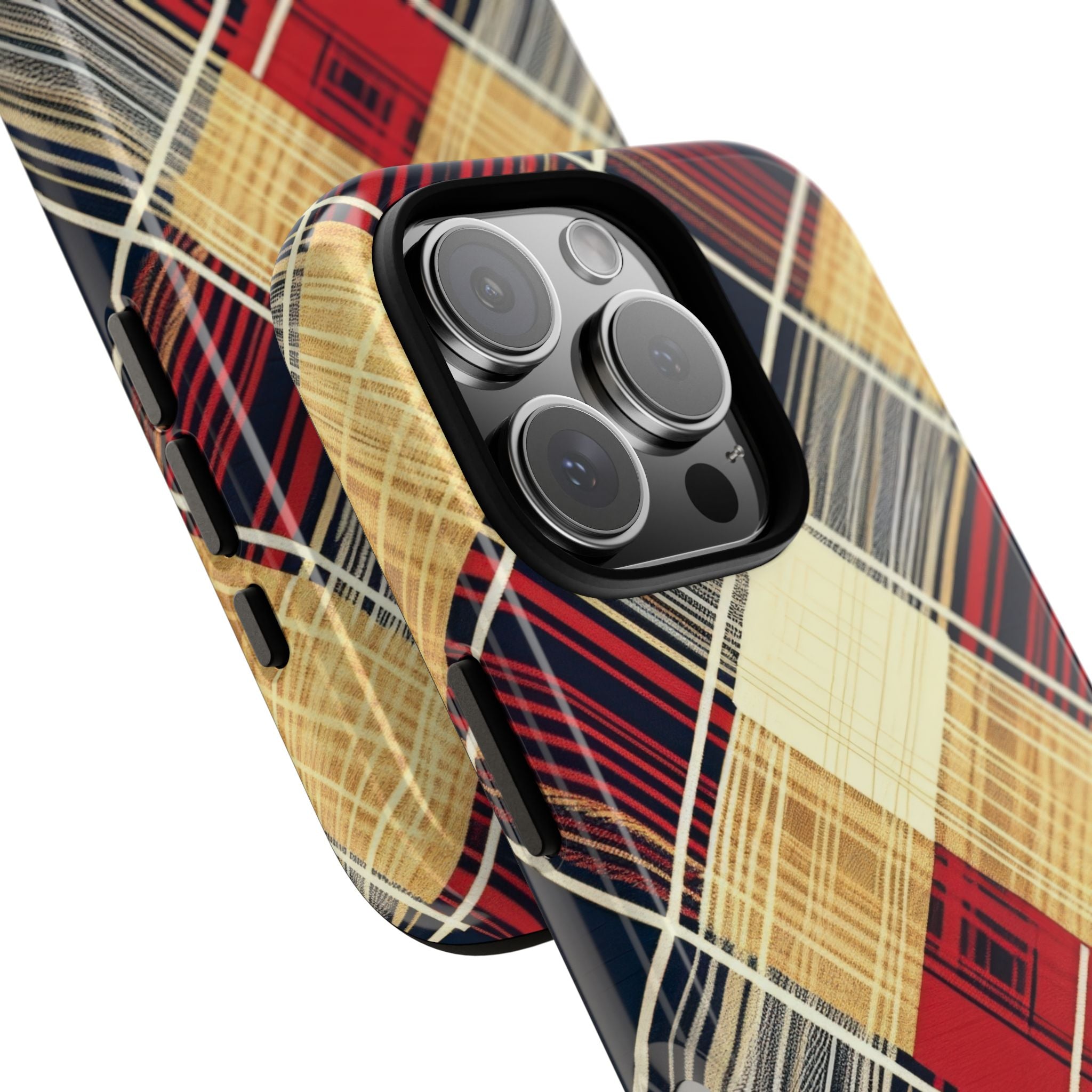 Plaid Diamond Tapestry iPhone 16 - Tough