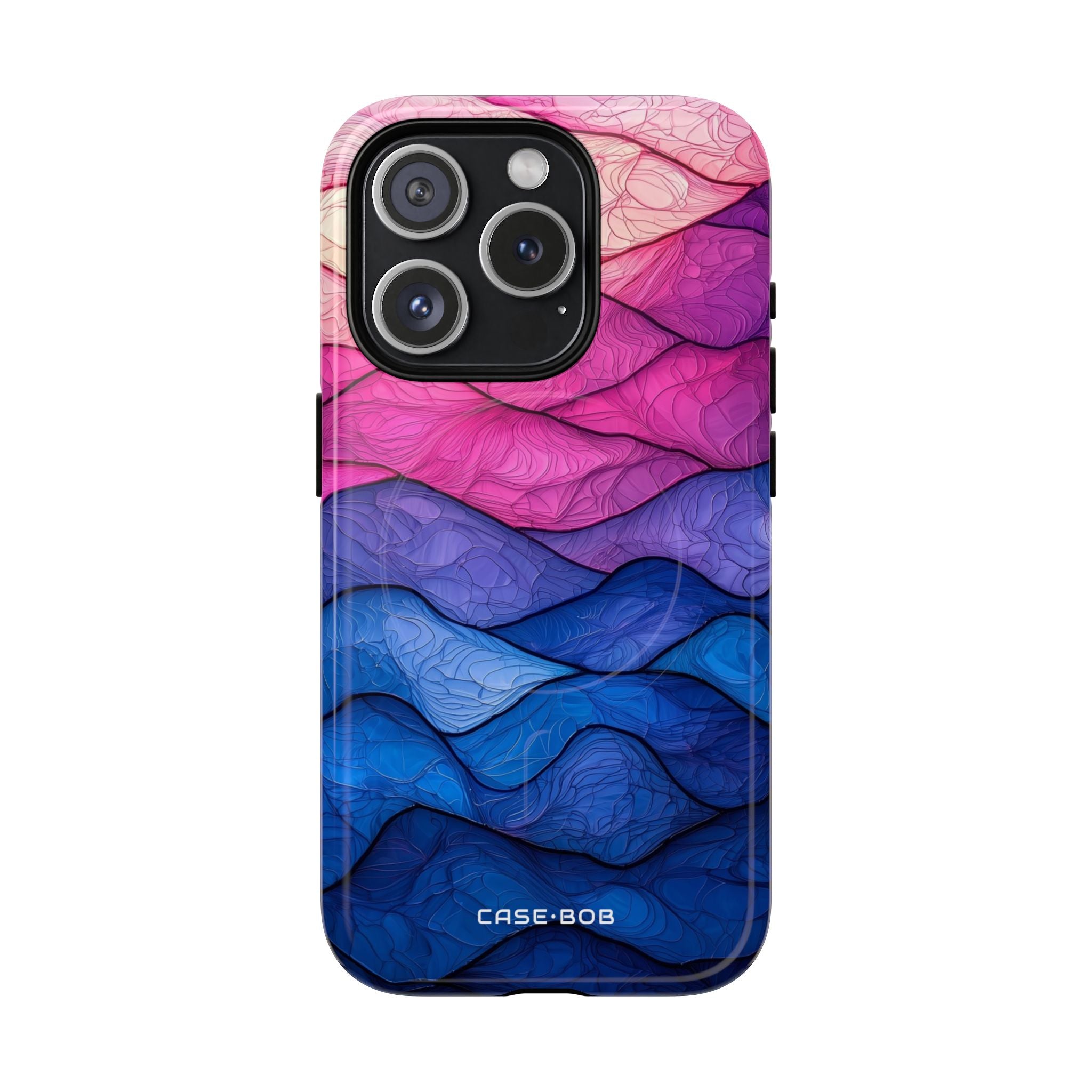 Wavy Vein Gradient iPhone 15 Pro Case - Tough+