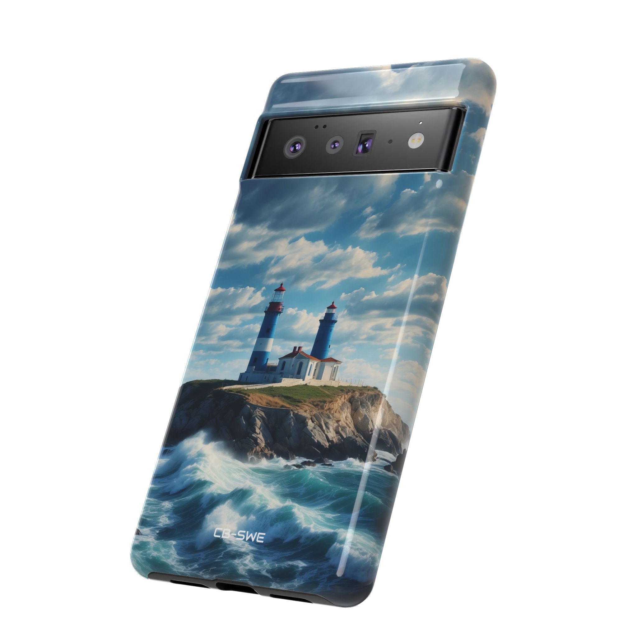 Lighthouse Guards Waves - Google Pixel Case