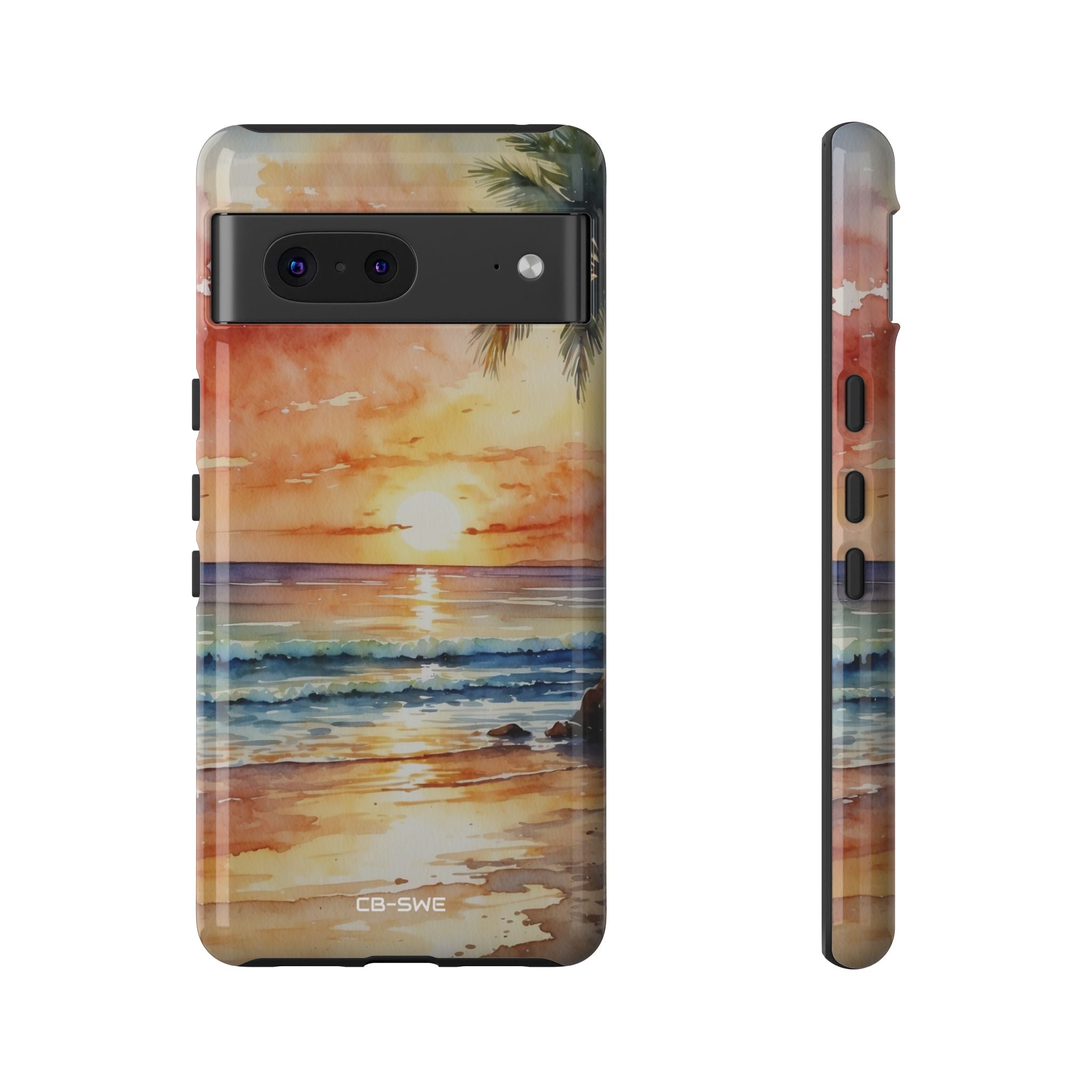 Sunset Kisses Ocean - Google Pixel Case