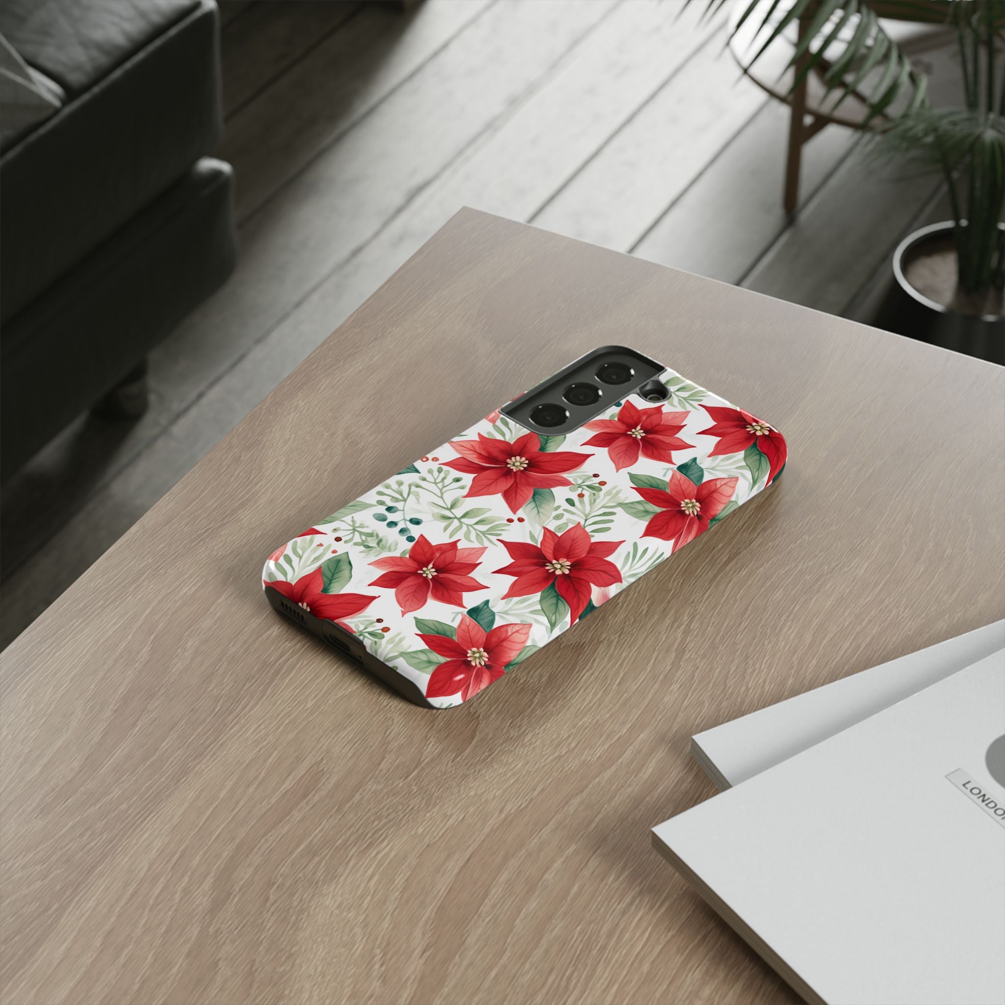 Poinsettias Bloom Bright - Samsung Case