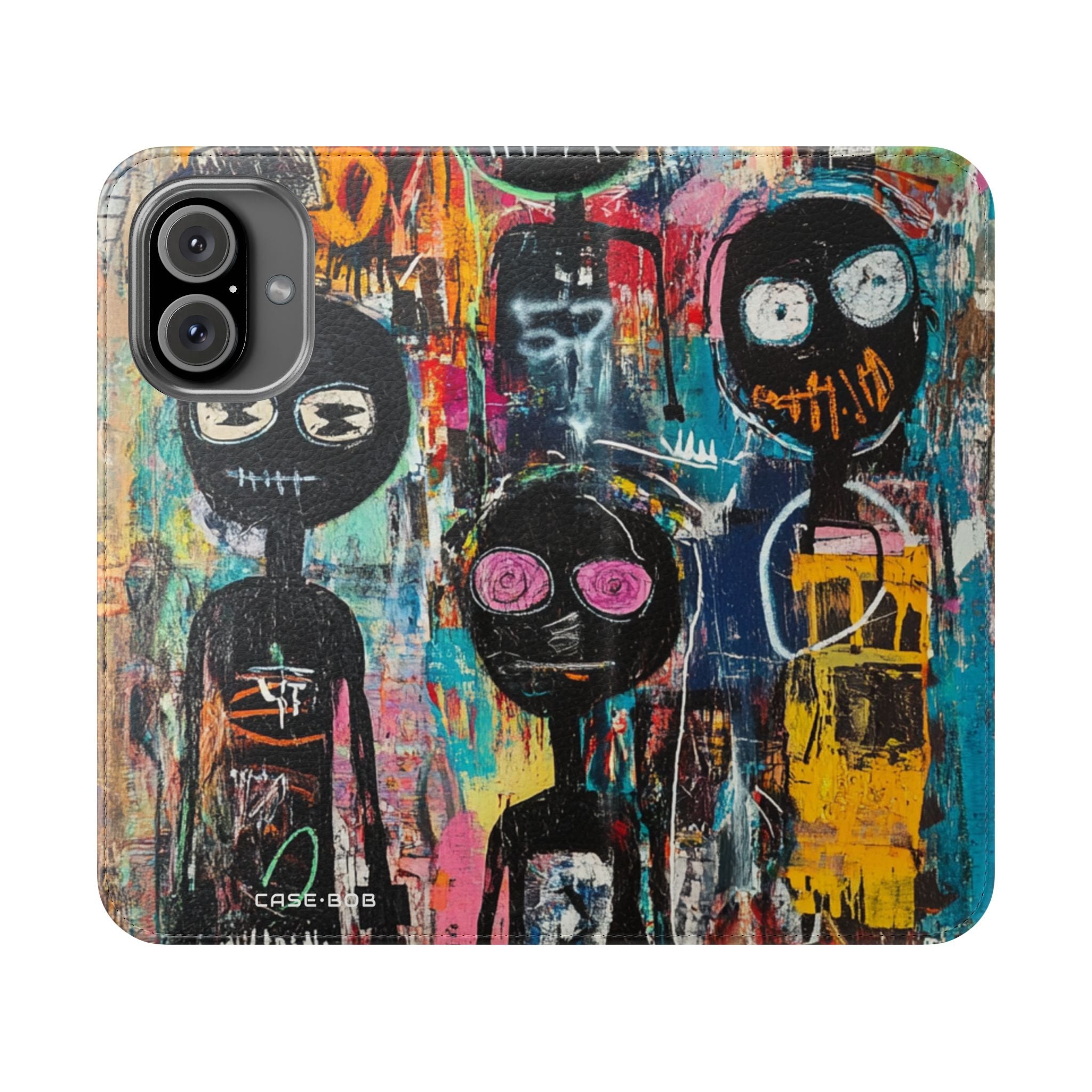 Wide-Eyed Faces - iPhone 16 Case - Wallet
