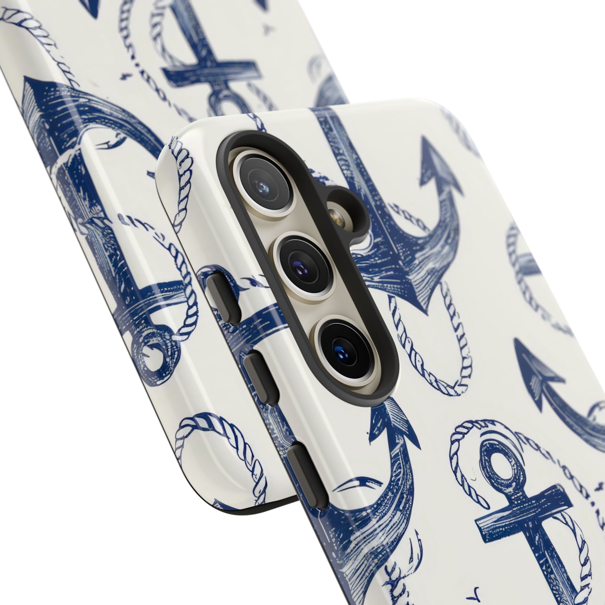 Arazzo con ancora blu navy Samsung S24 - Tough