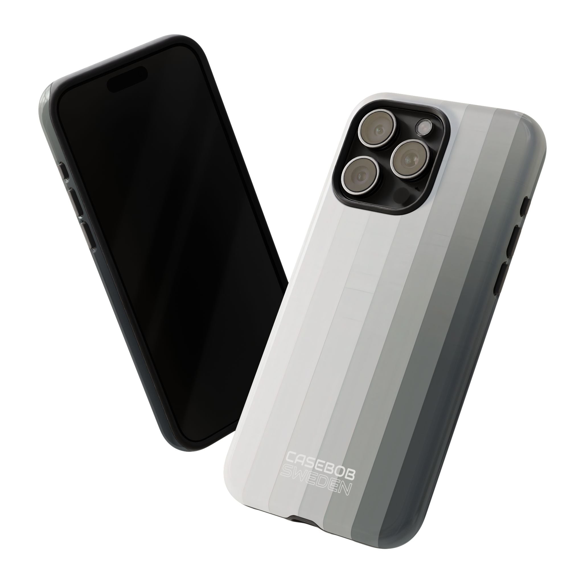 Strisce a gradiente argento iPhone 15 - Tough