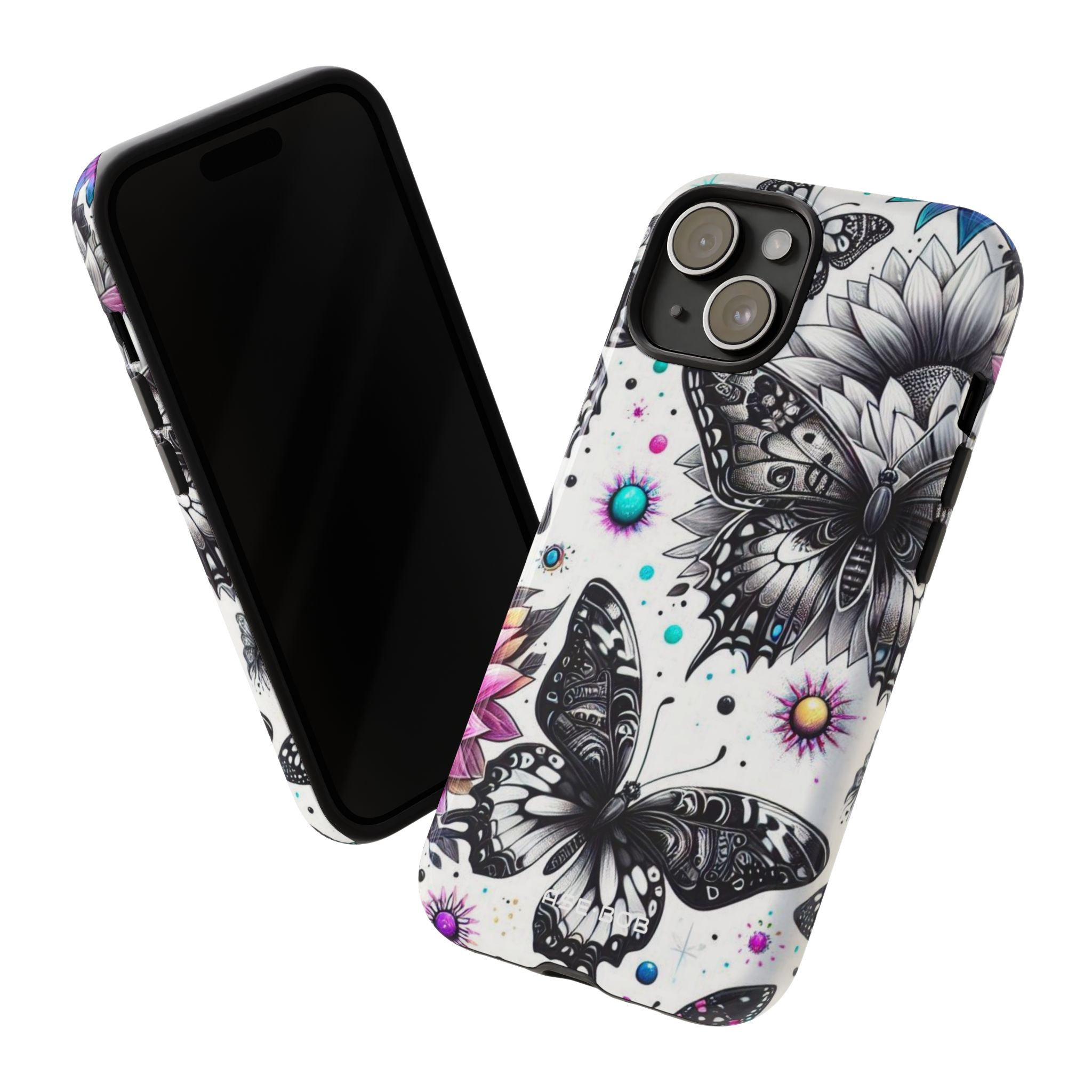 Butterfly Bloom iPhone 15 Case - Tough