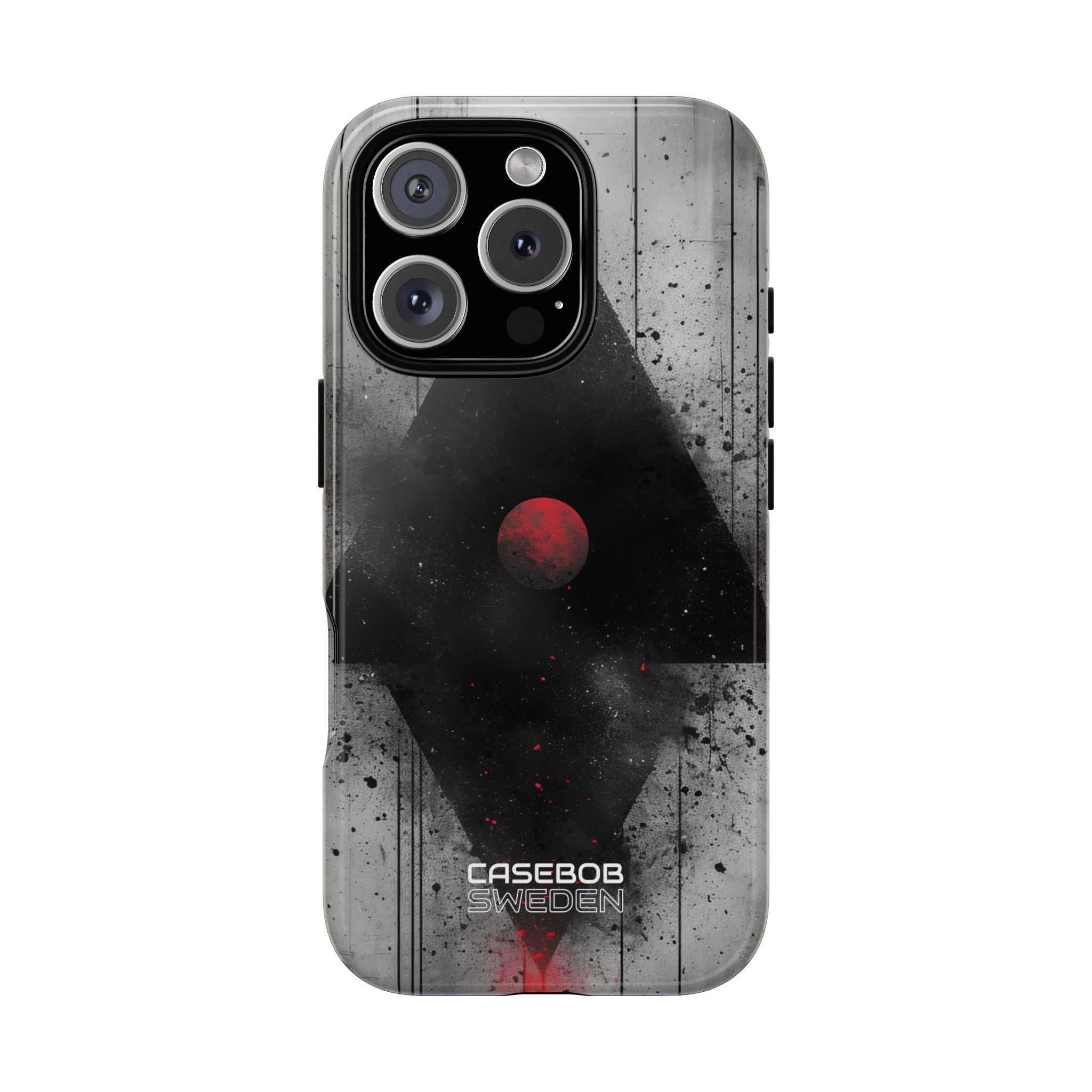 Crimson Core Geometry iPhone 16 - Tough