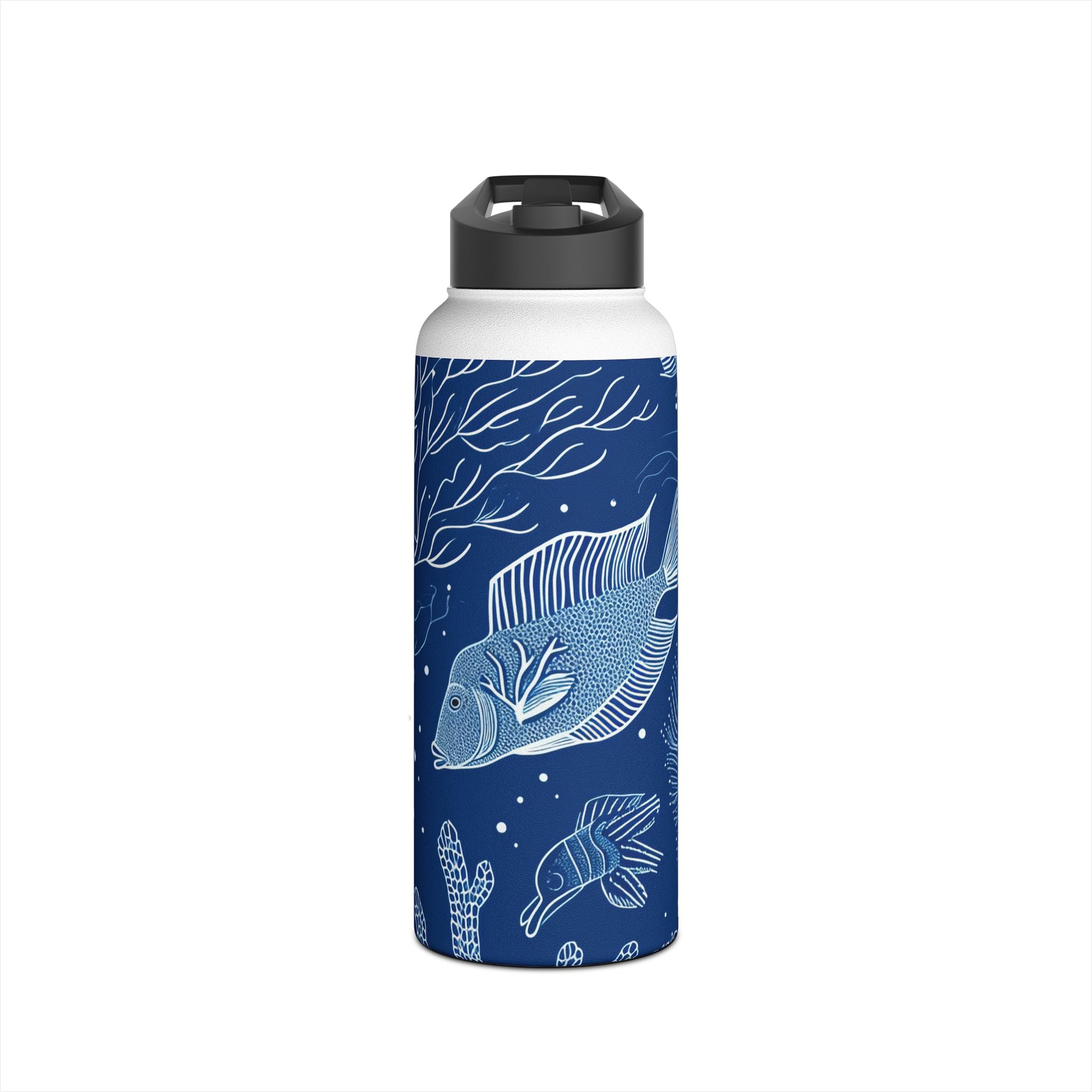 Blue Scale Reef - Stainless Steel Water Bottle