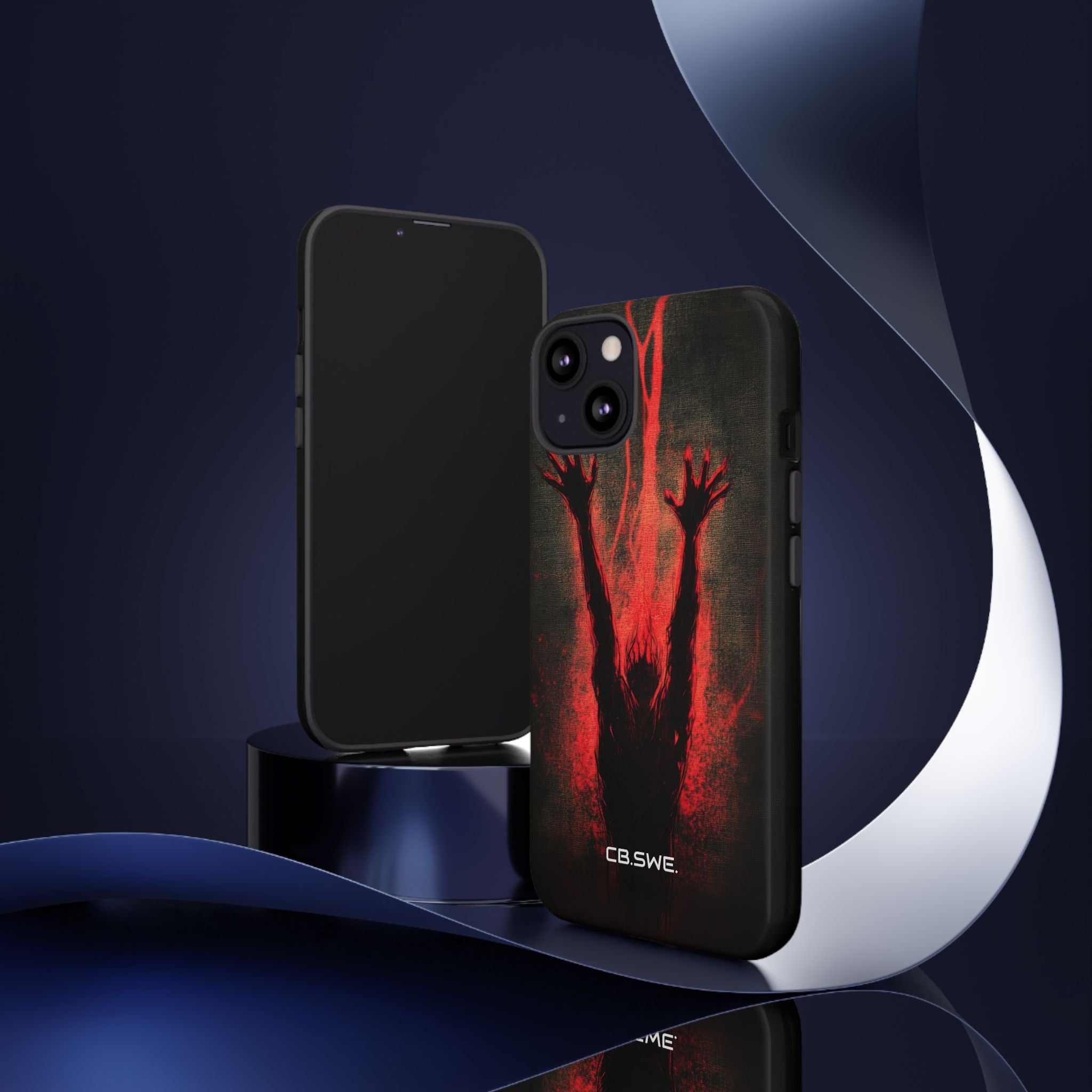 Dark Red Reflective Demons Arms iPhone 13 - Tough