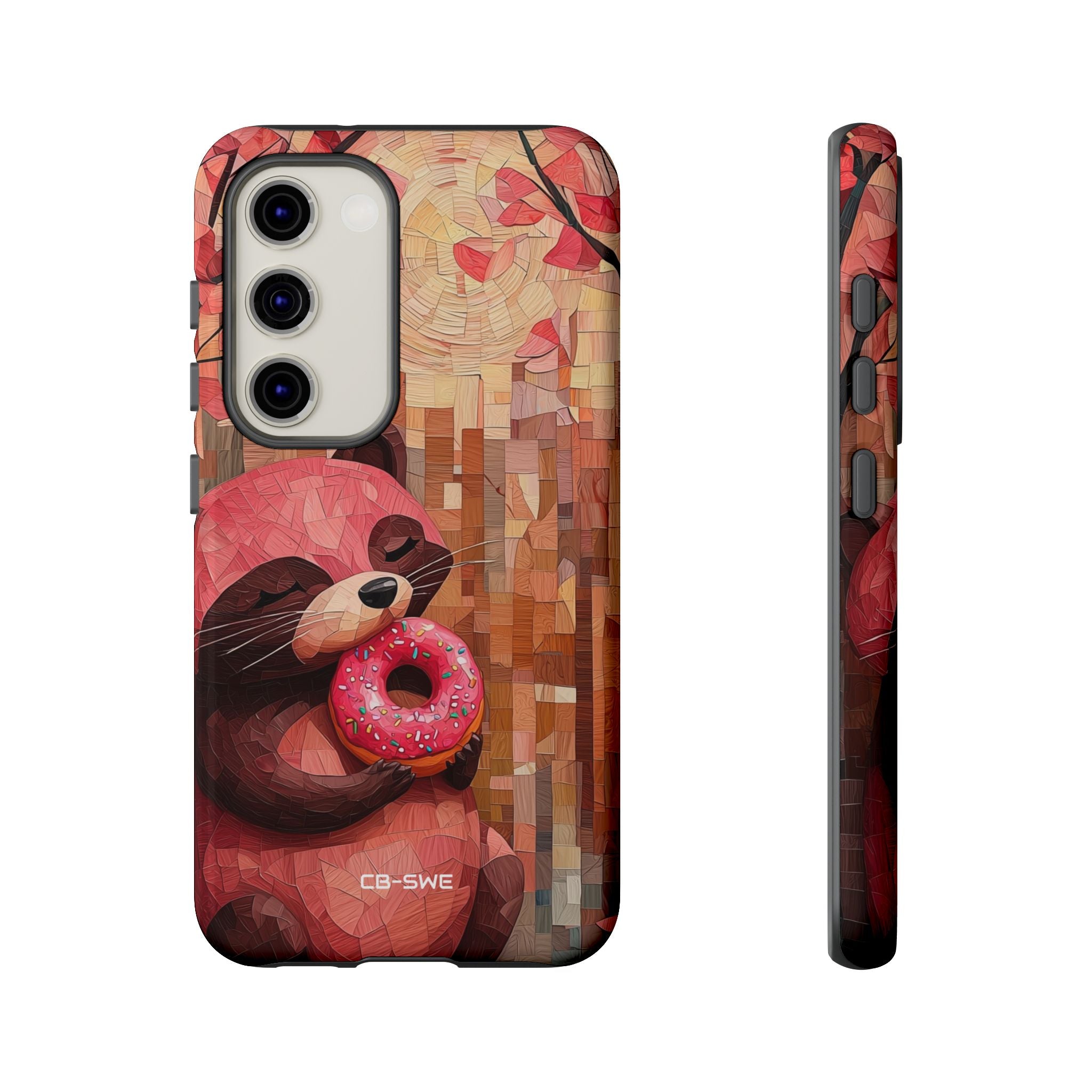 Raccoon Holds Donut - Samsung Case