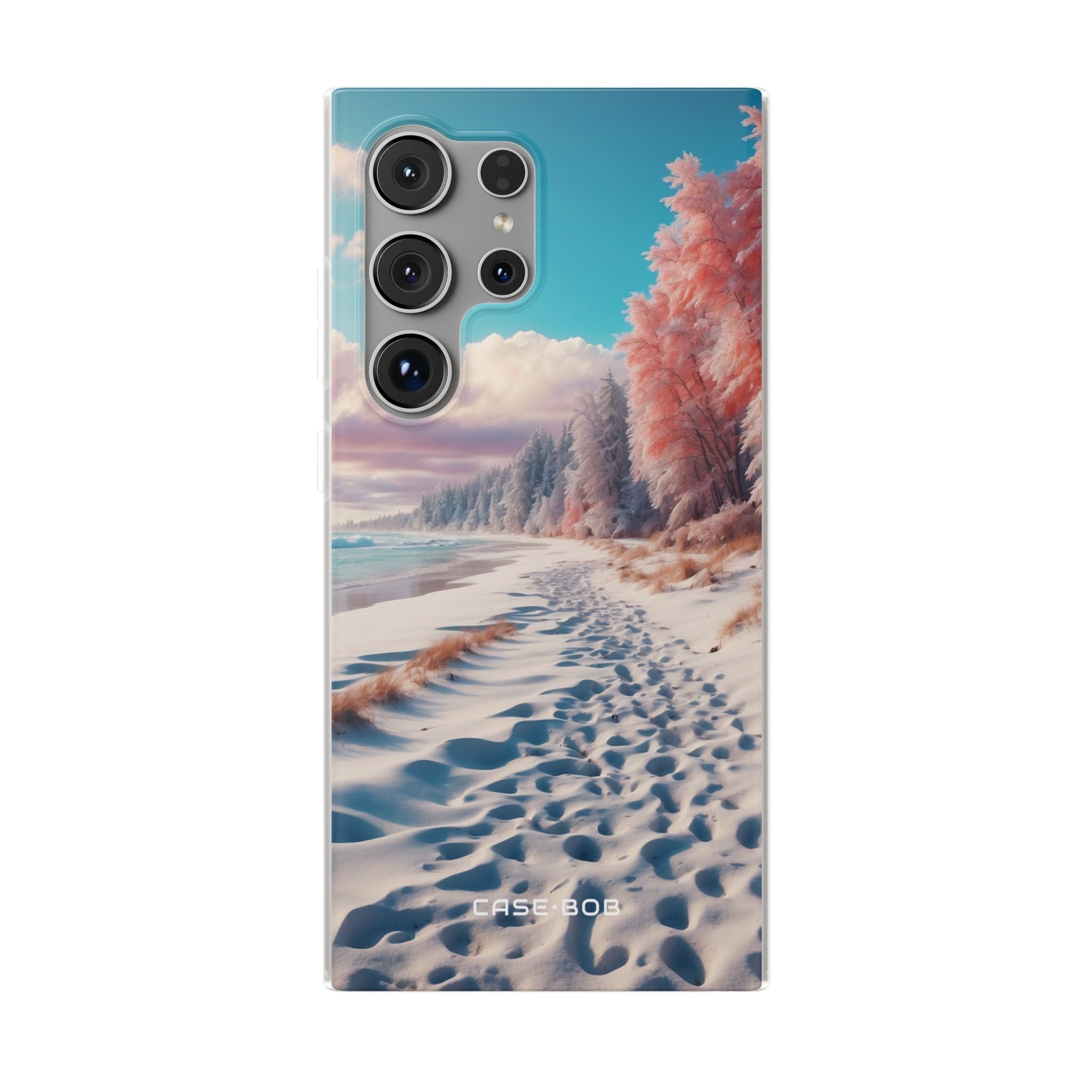 Snowy Footprints Samsung S24 Ultra Case - Soft