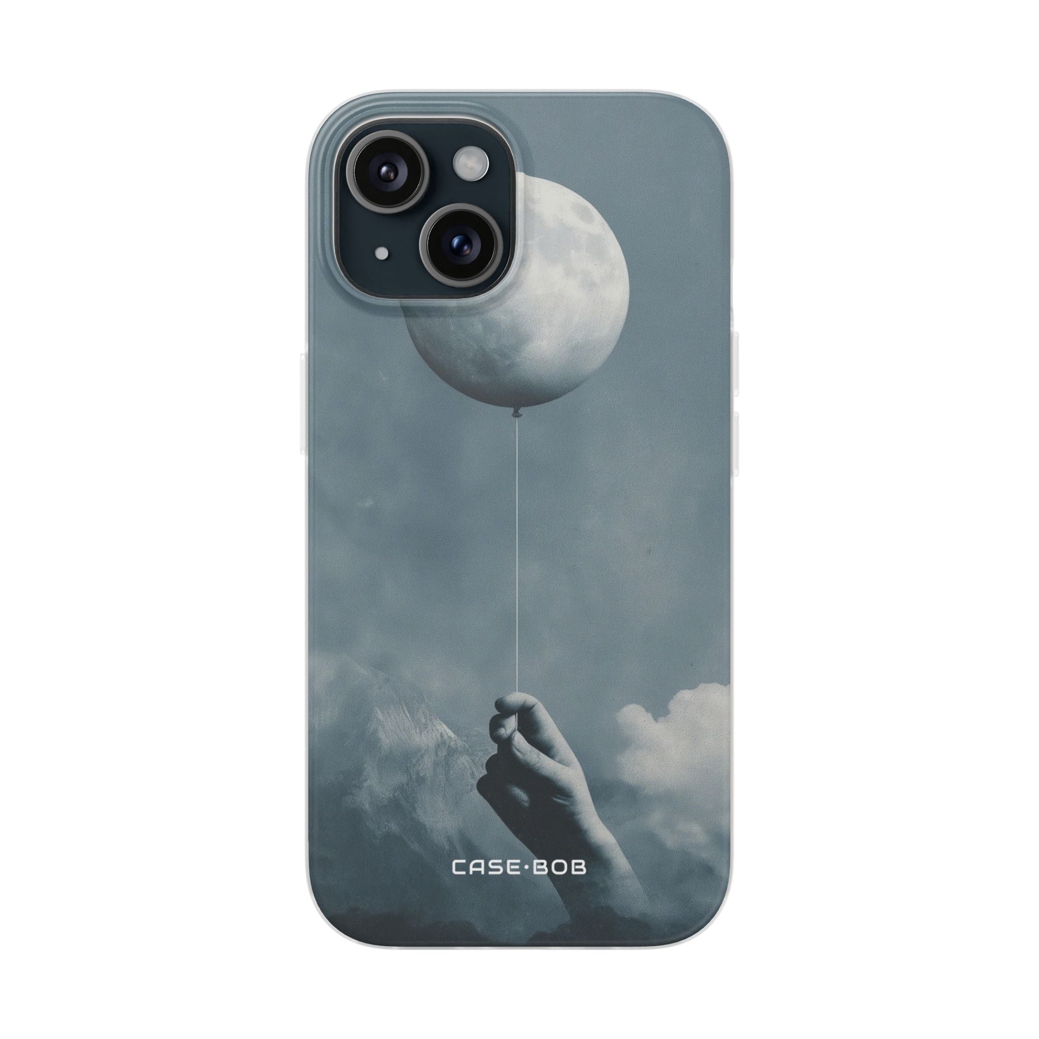 Moon Balloon iPhone 15 Case - Soft