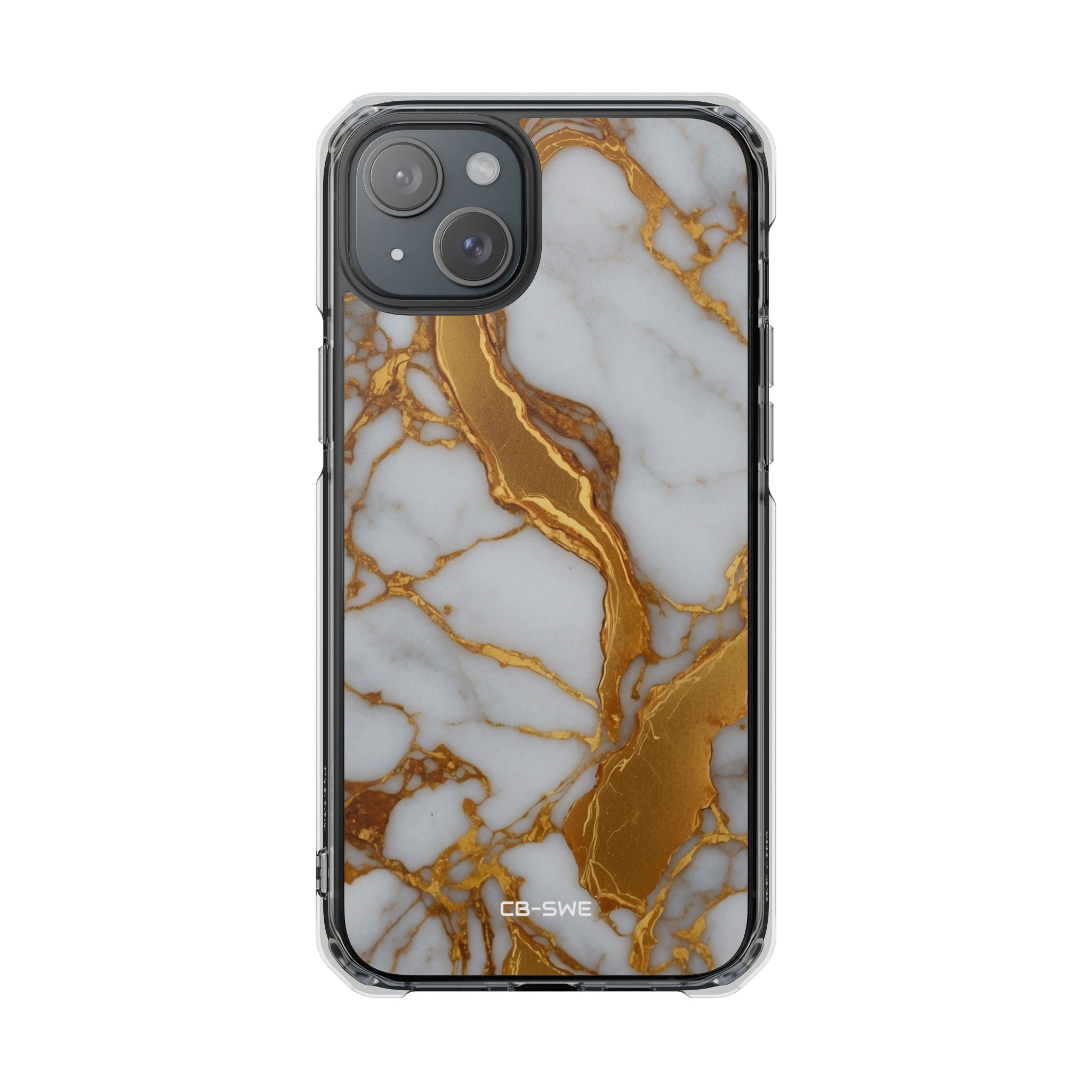 Golden Veins Flow iPhone Case - Impact