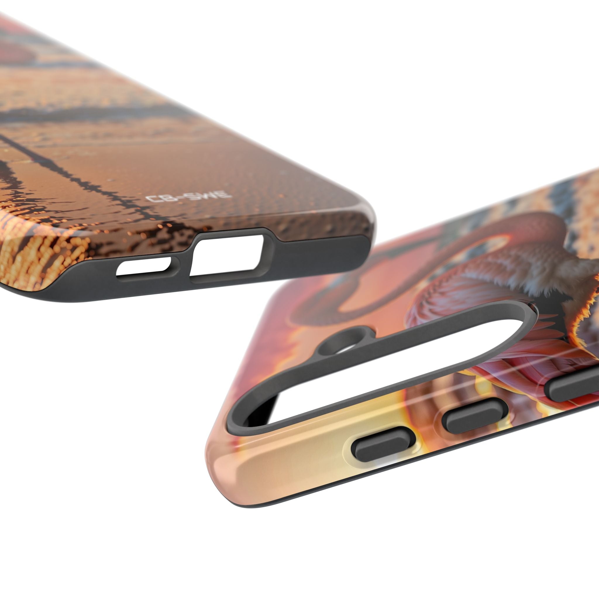 Sunset Flamingo Stand - Samsung Case
