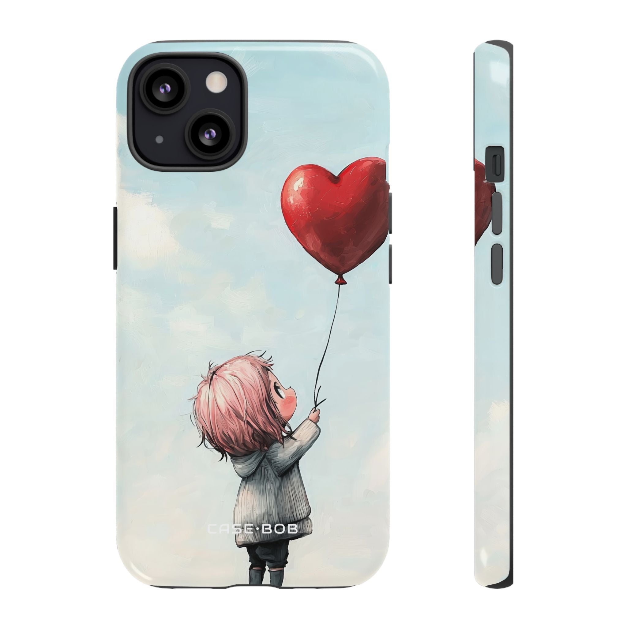 Heart Balloon Glow iPhone 13 Case - Tough
