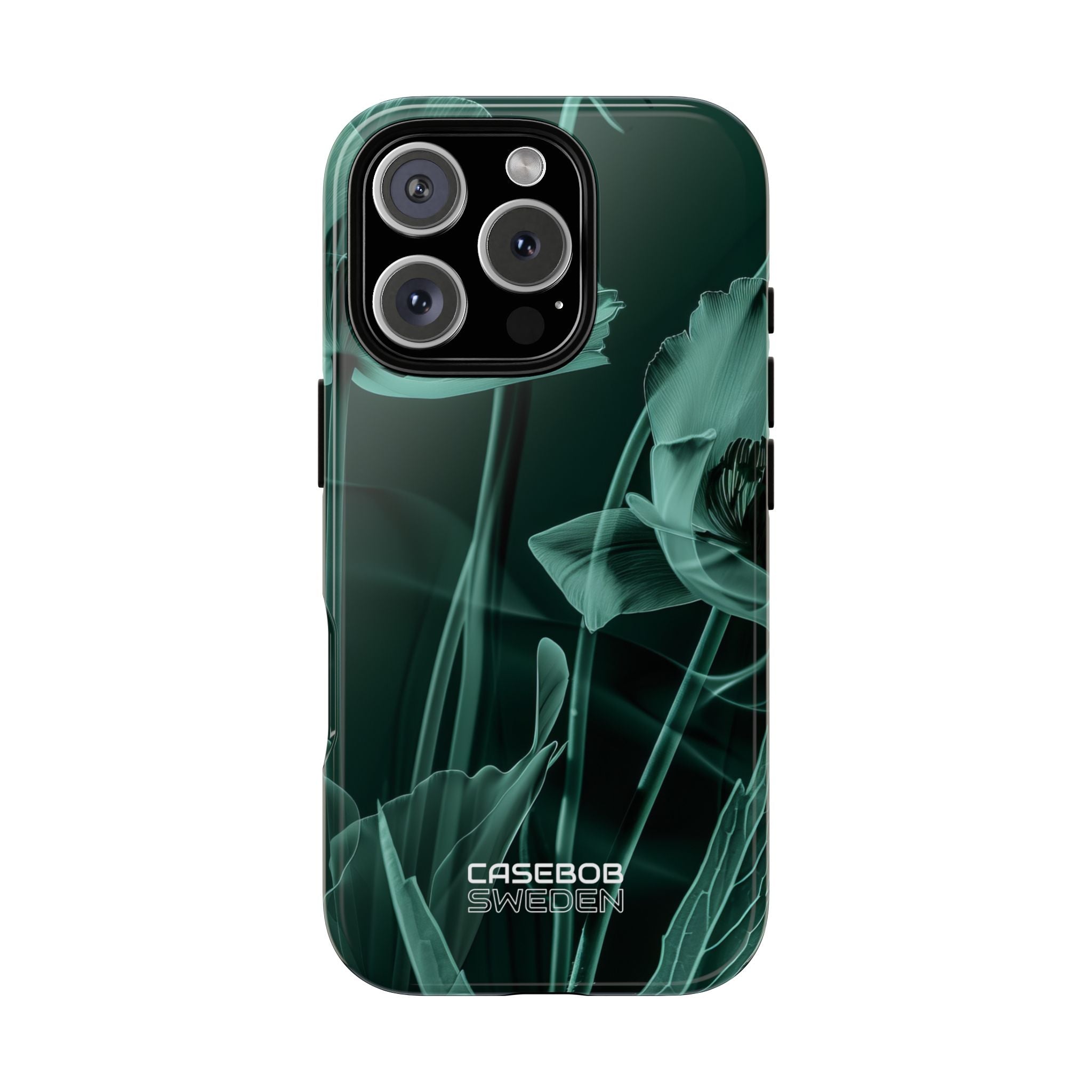 Teal Bloom Radiance iPhone 16 - Tough
