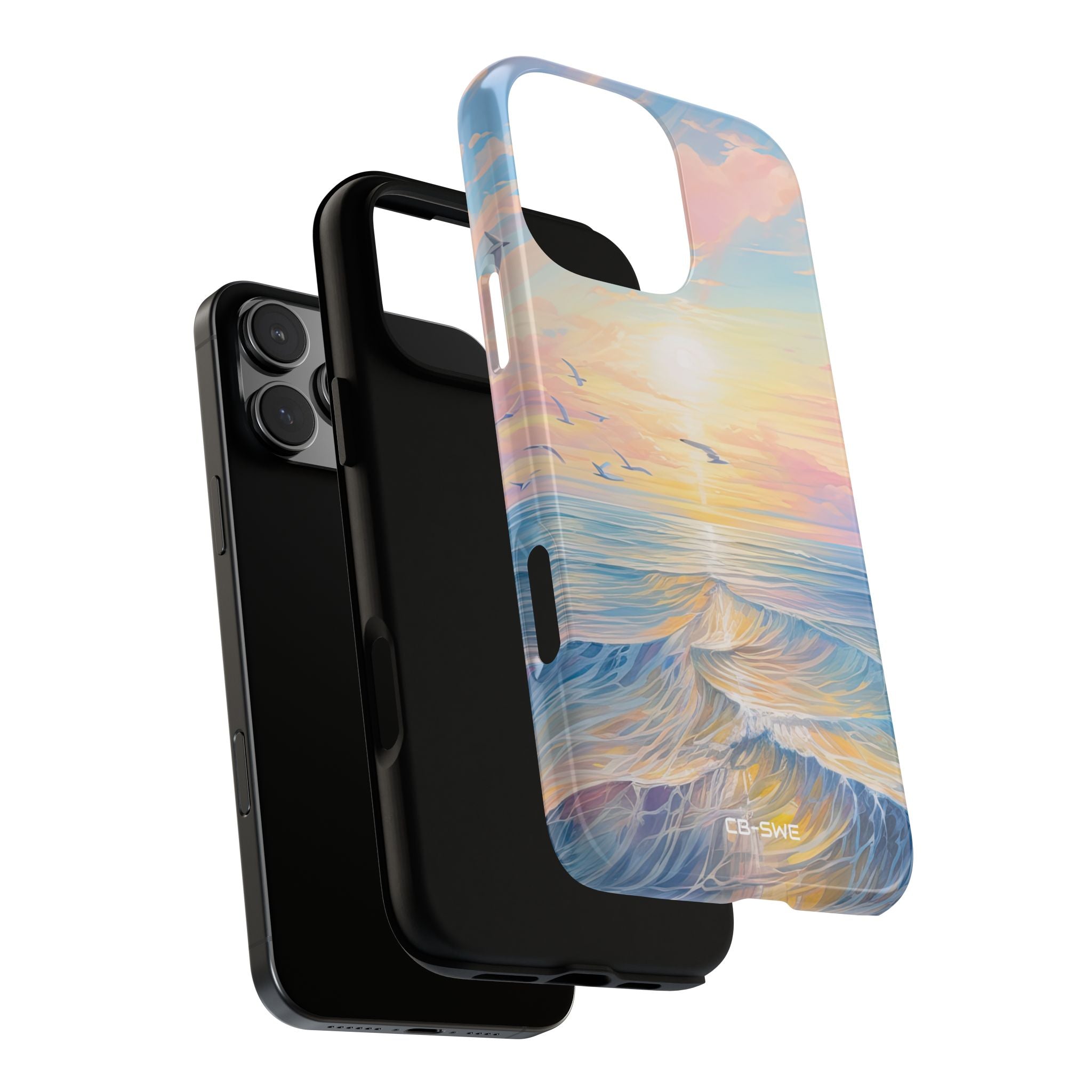 Gentle Waves Embrace - iPhone Case