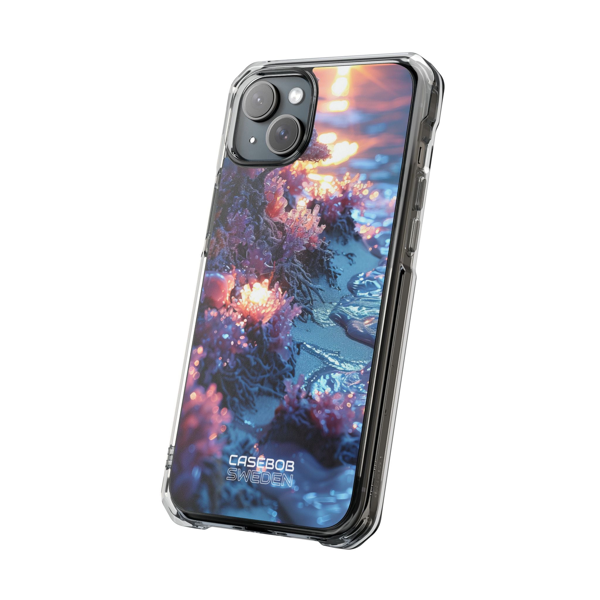 Crystal Sunset Shore iPhone 15 - Impact Clear+