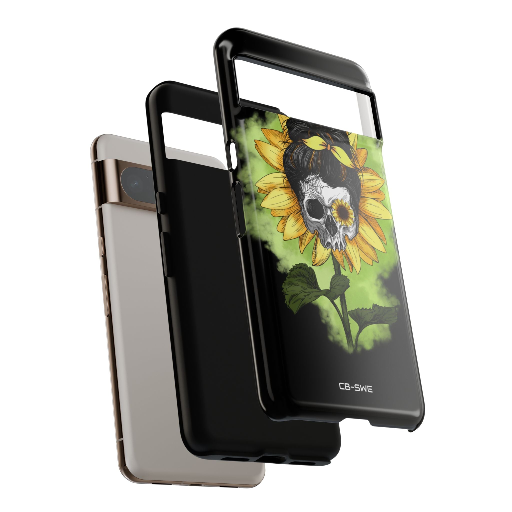 Sunflower Skull Fusion - Google Pixel Case