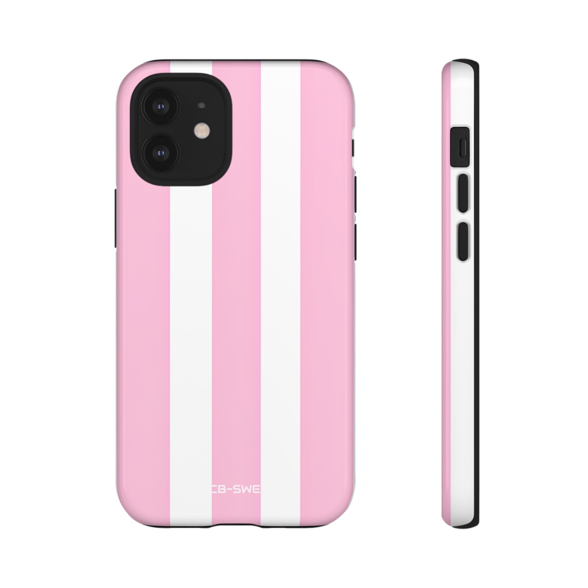 Pink White Minimalism - iPhone Case