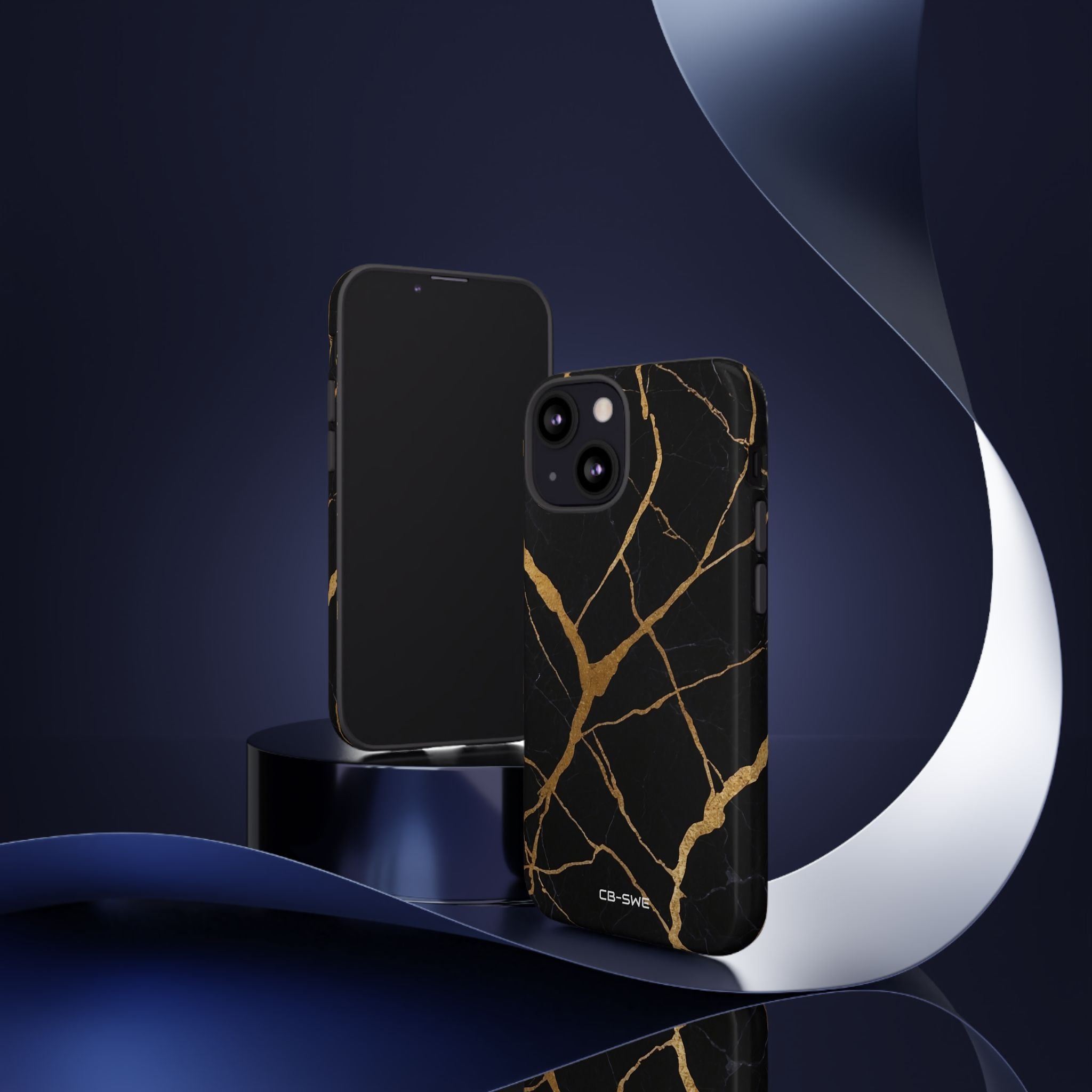 Golden Veins Twist - iPhone Case