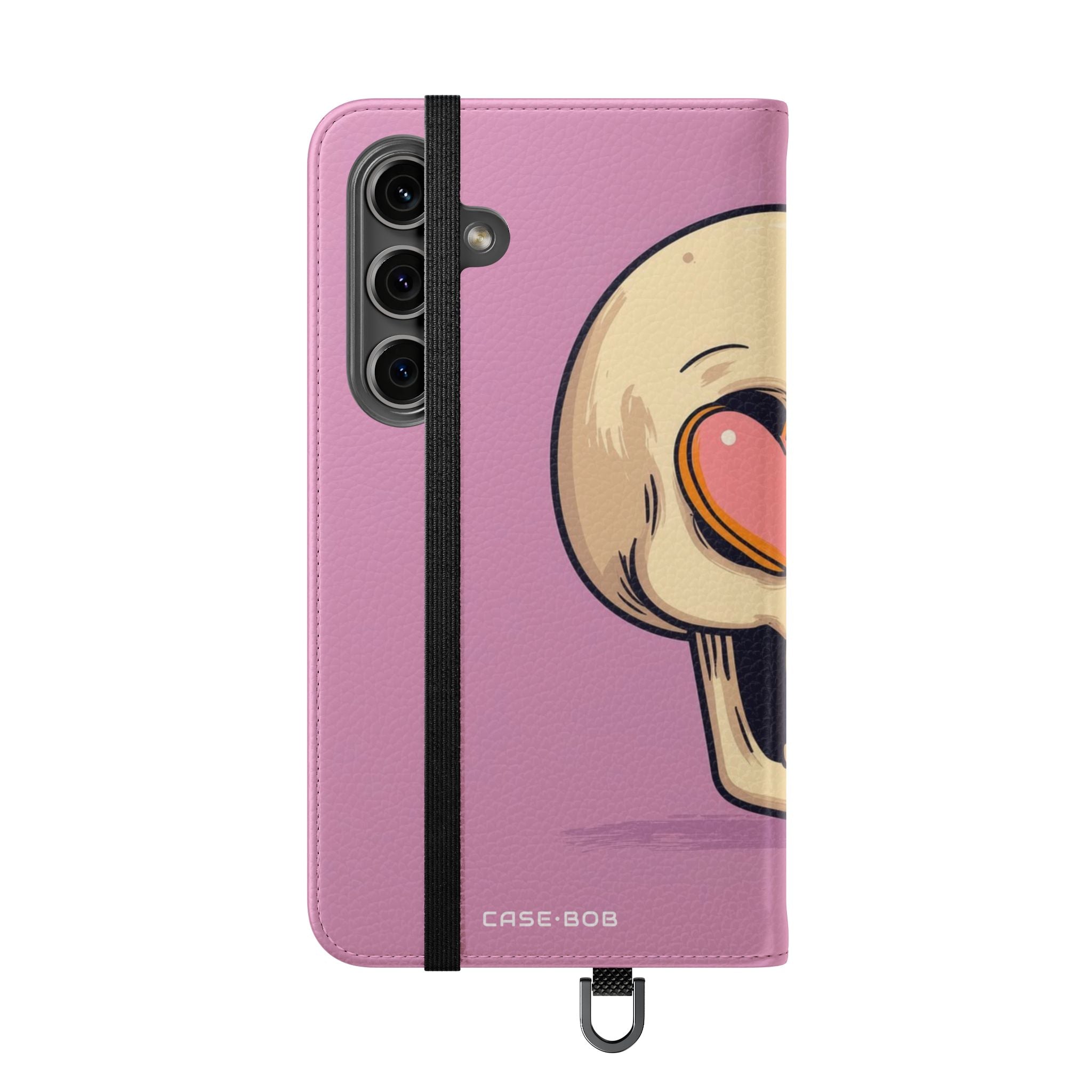 Heart Eyes Skull - Samsung S24 Case - Wallet