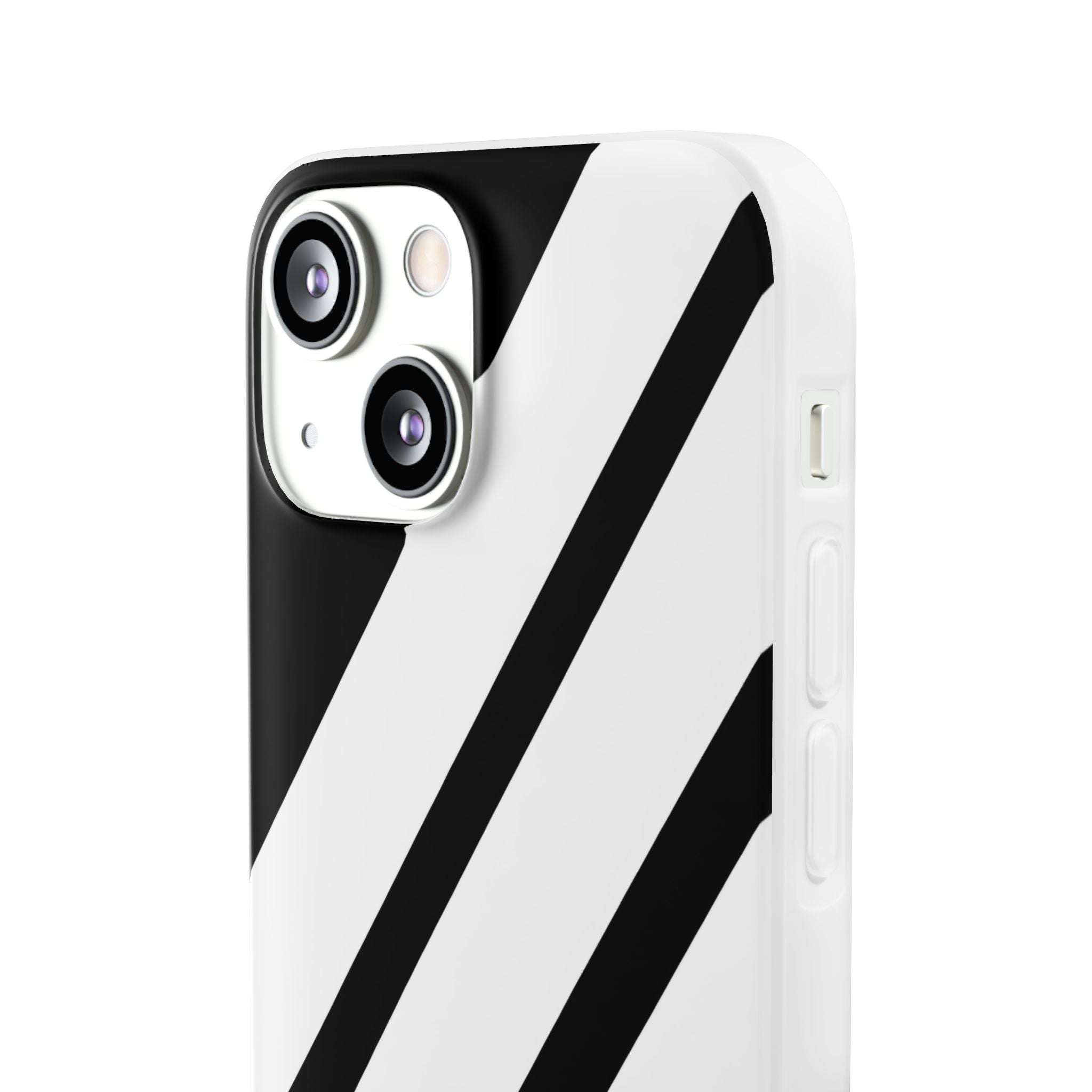 Diagonal Bands Noir iPhone 13 mini Case - Soft