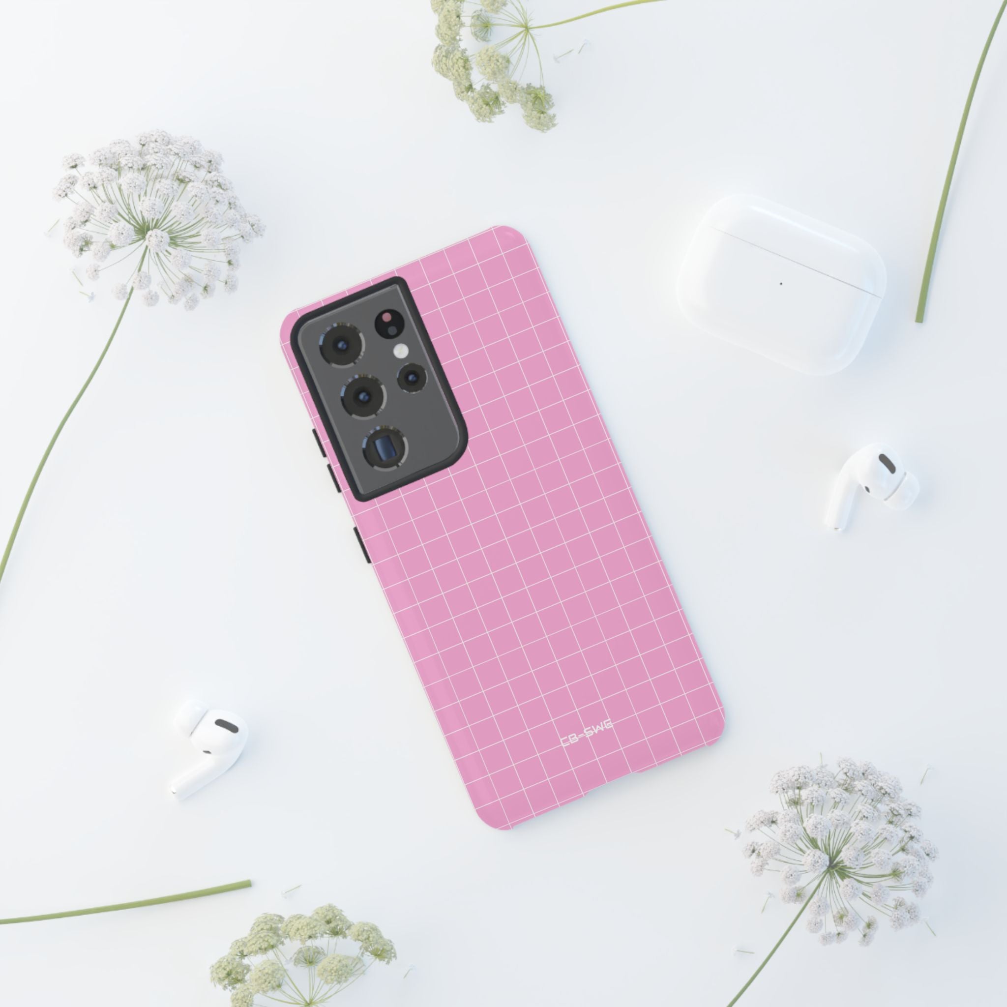 Pink Squares Align - Samsung Case