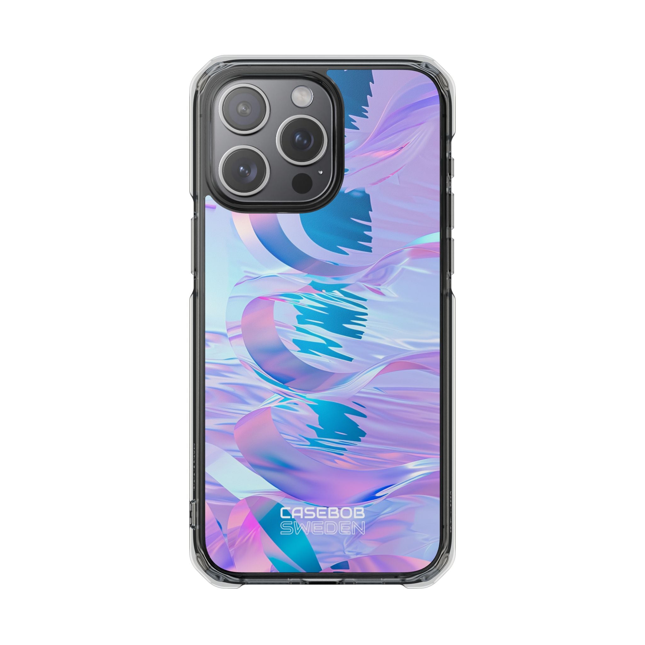 Iridescent Flowing Waves iPhone 15 - Impact Clear+