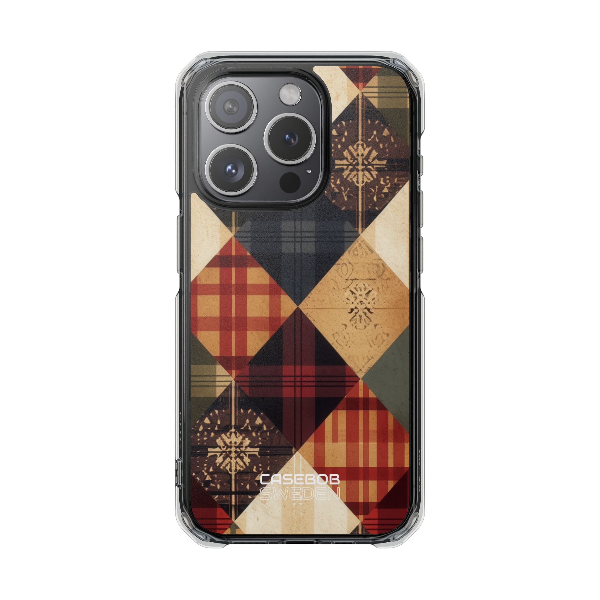 Rustic Quilt Charm iPhone 15 - Impact Clear+