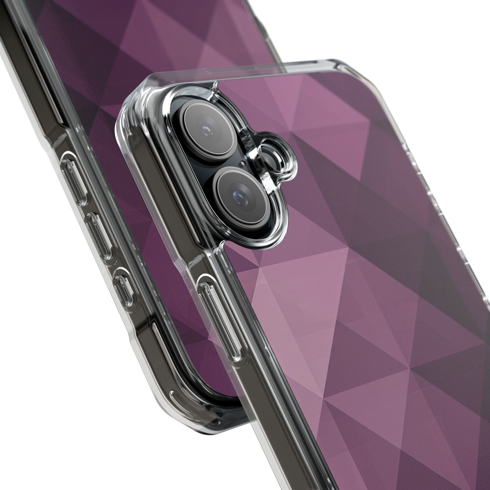 Purple Geometric Mosaic iPhone 16 - Impact Clear+