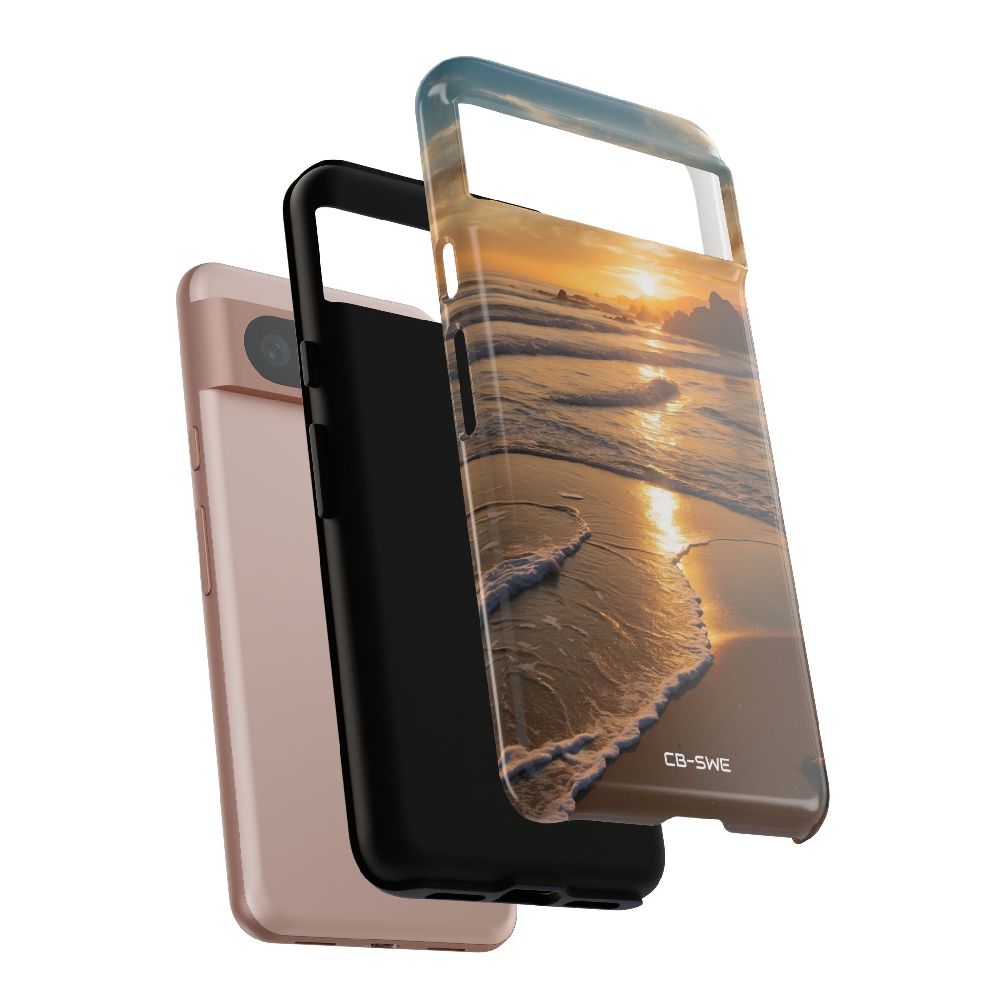 Waves Embrace Shore - Google Pixel Case