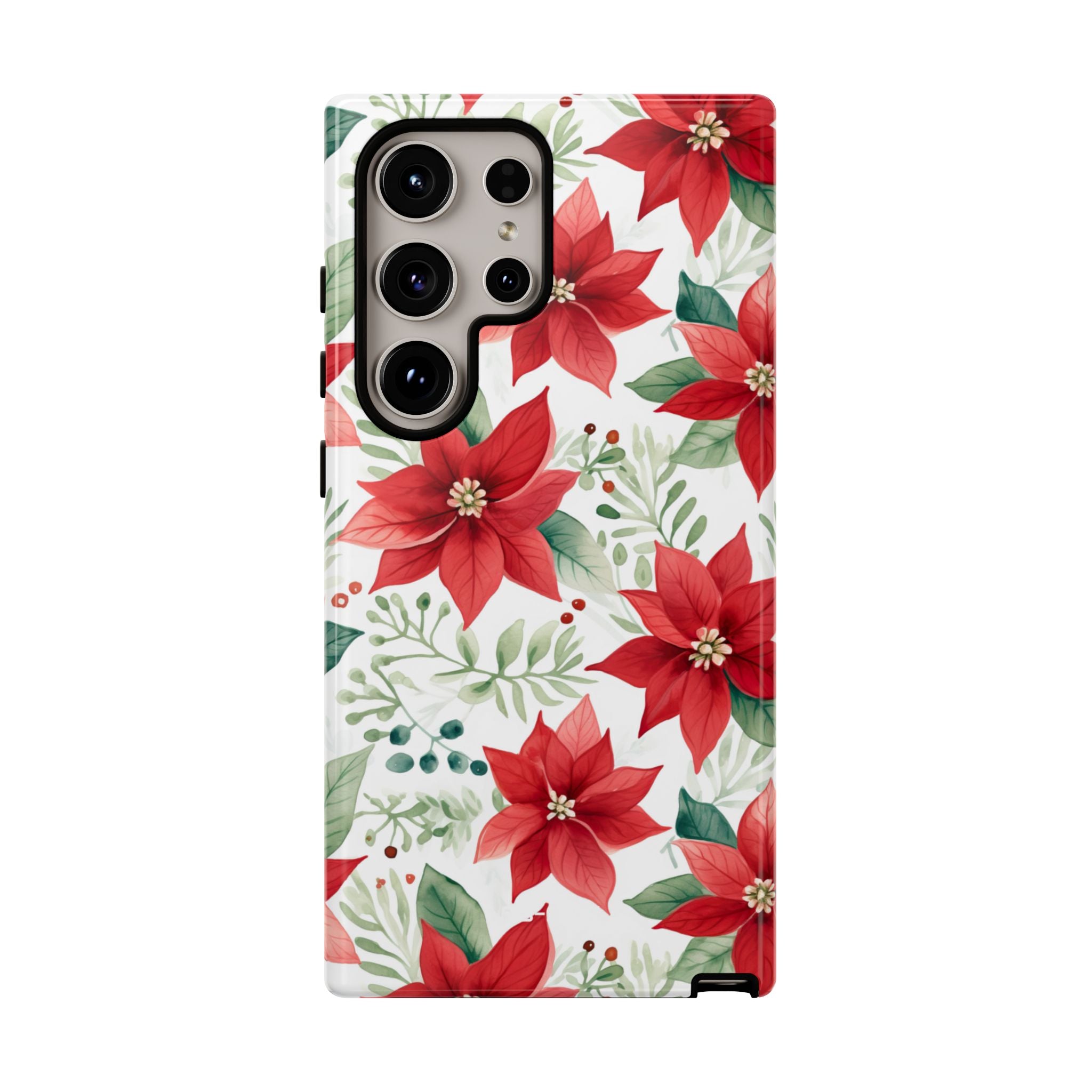 Poinsettias Bloom Bright - Samsung Case