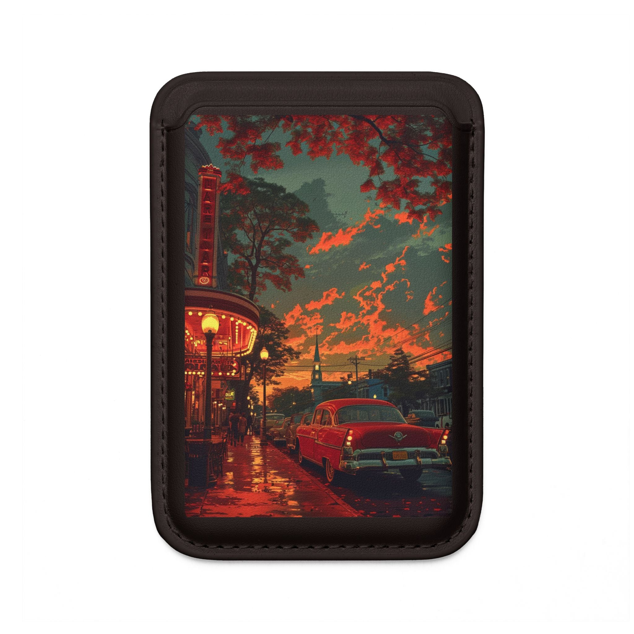 Crimson Classic Glow lompakko – MagSafe-valmis