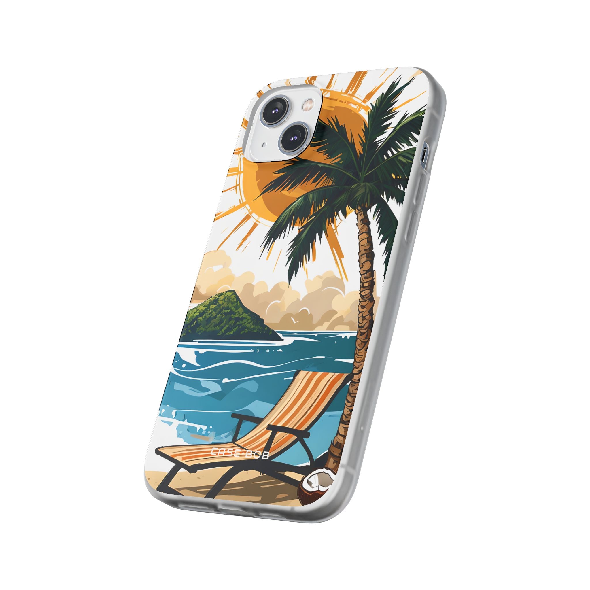 Sunny Palm Breeze iPhone 14 Plus Case - Soft
