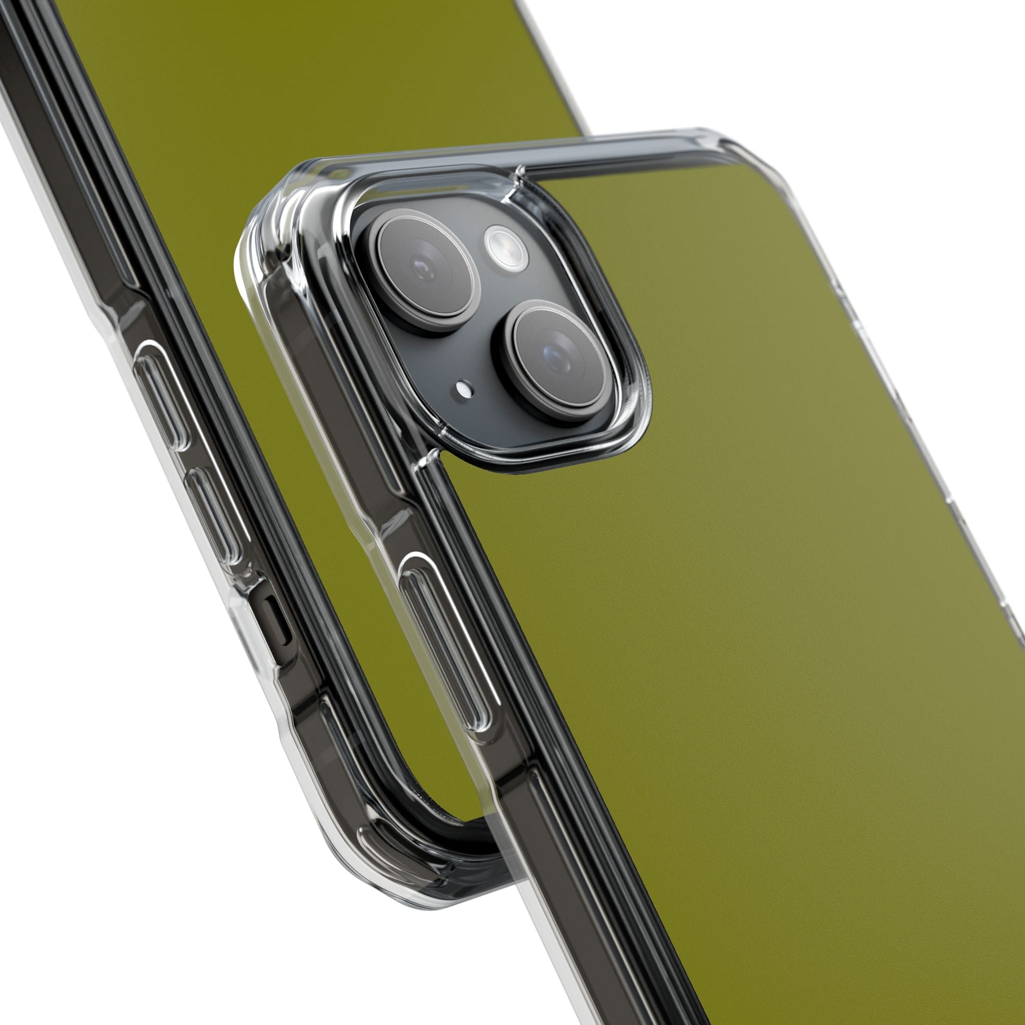 Olive Green iPhone 15 - Impact Clear+