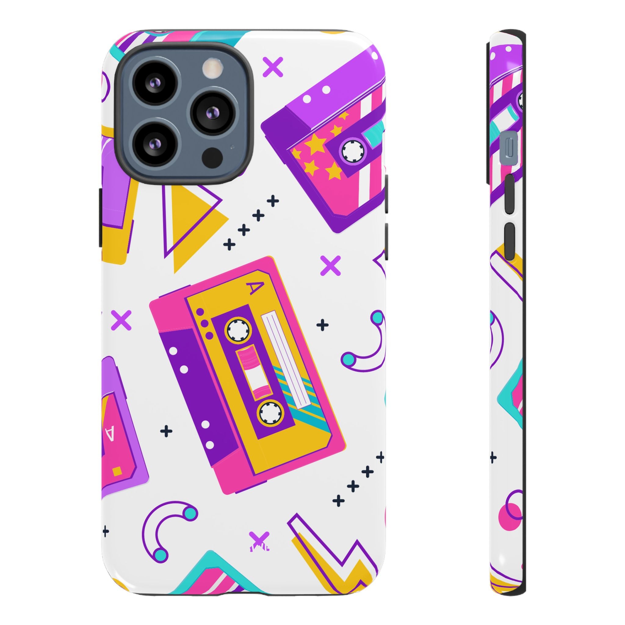 Retro Cassette Chaos - iPhone Case