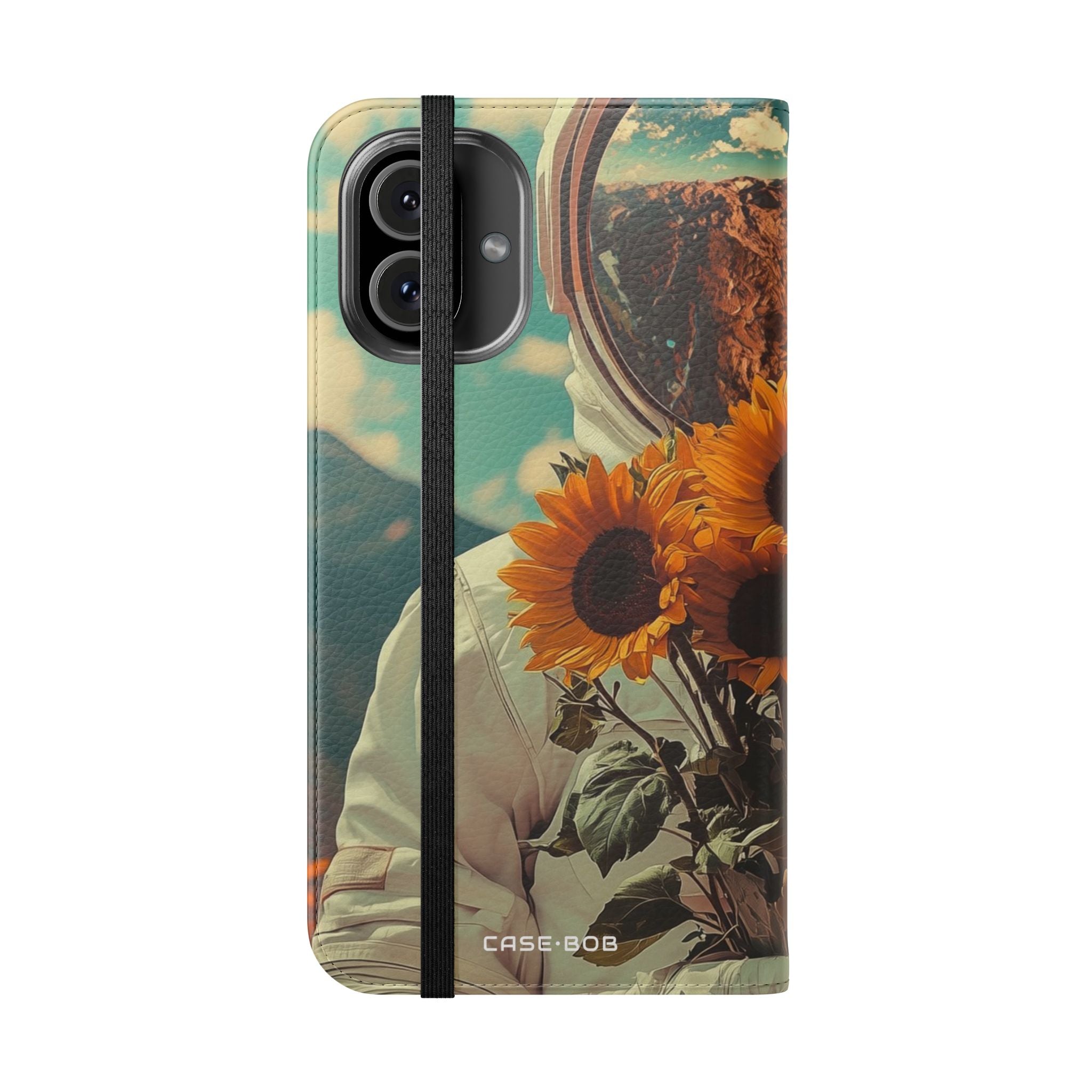 Sunflower Astronaut - iPhone 16 Plus Case - Wallet