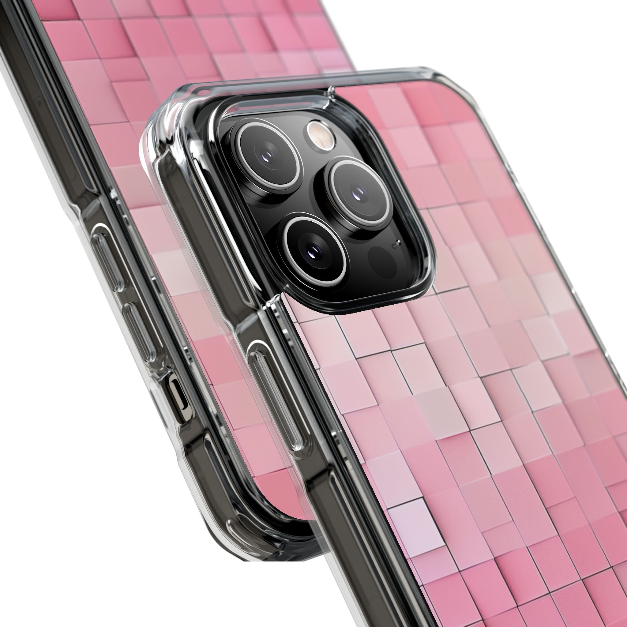 Pink Mosaic Glow iPhone 14 - Impact Clear+