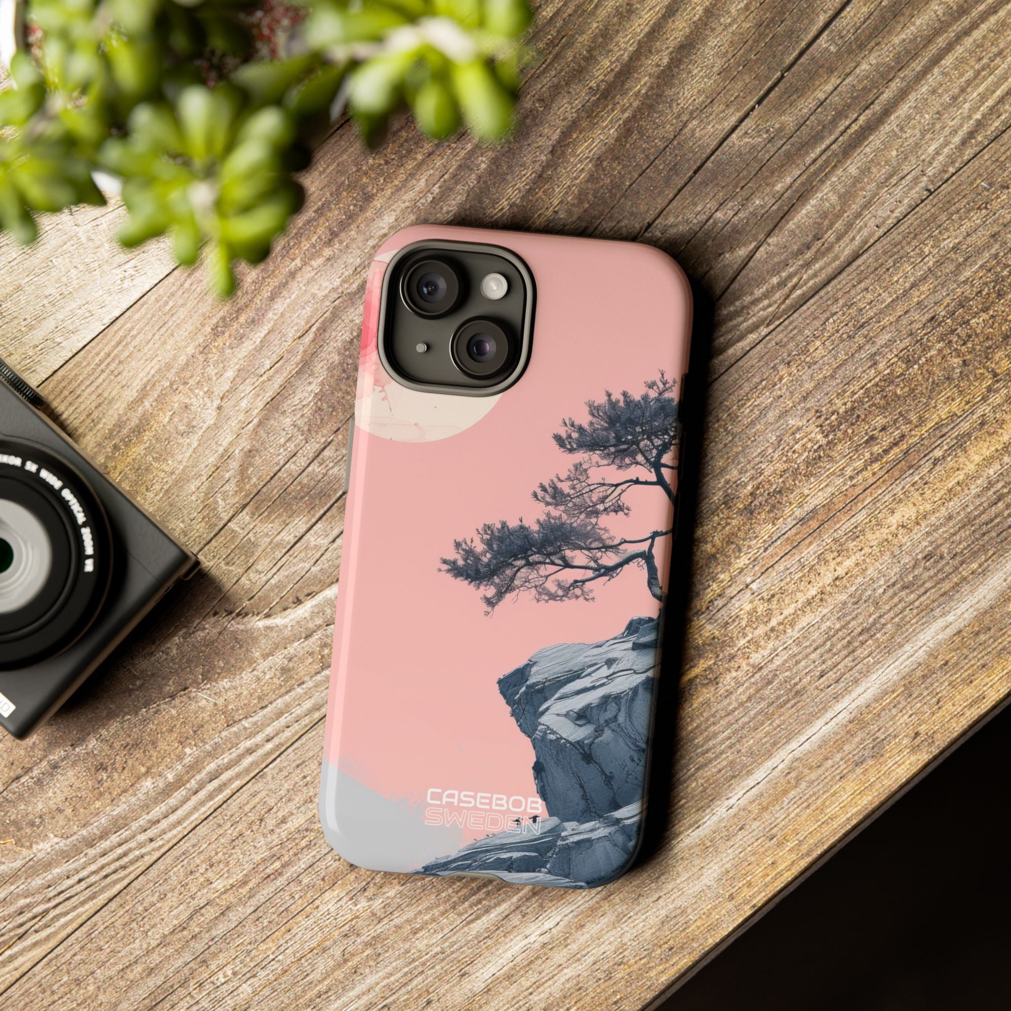 Solitudine sulla scogliera rosa iPhone 15 - Tough