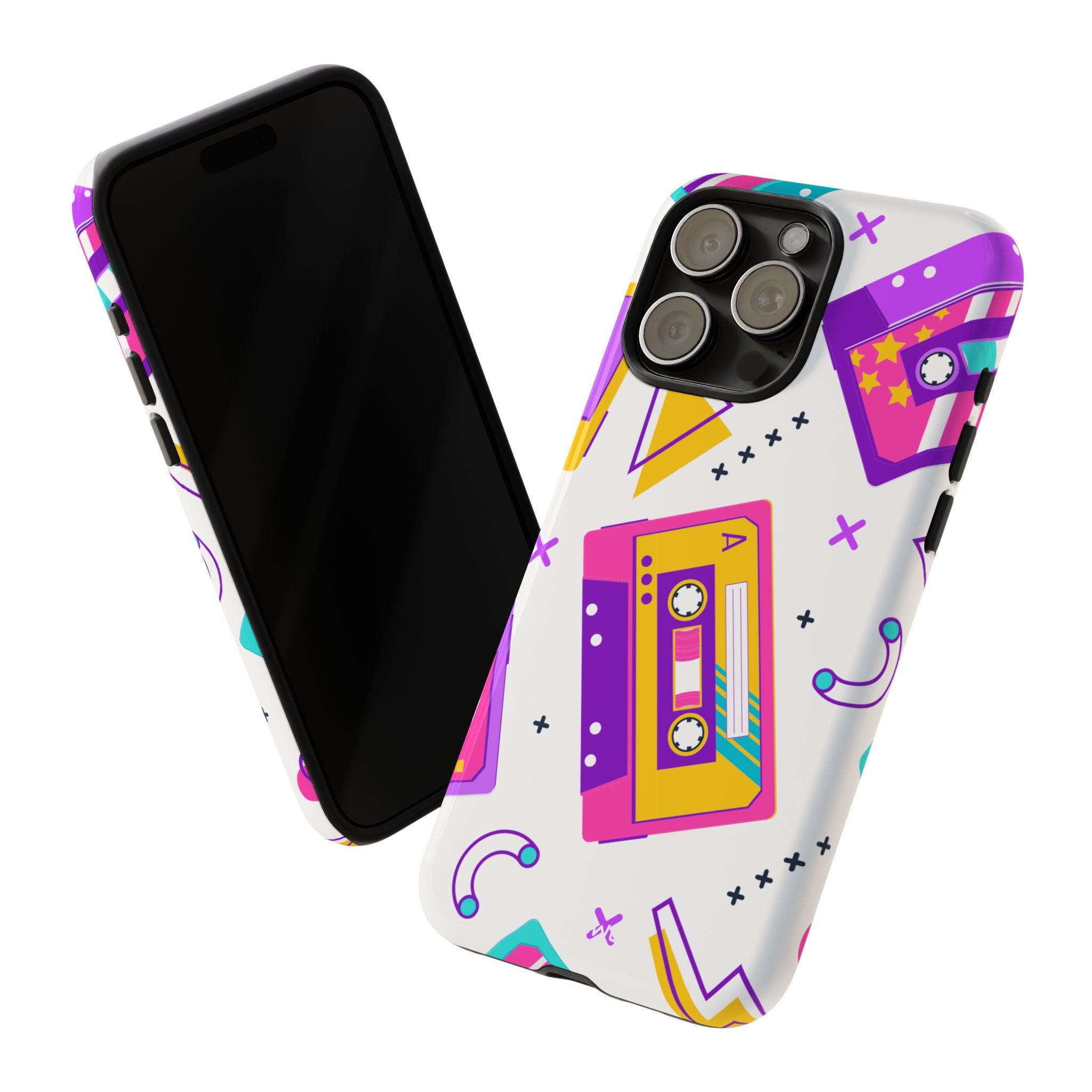 Retro Cassette Chaos - iPhone Case